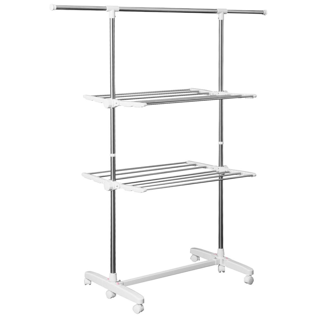 Vikbar Torktumlare med Sidovingar 2 Nivåer | Hem & Hobby - Hem & Hushåll - Tvätt - Torkställningar | Pryloteket