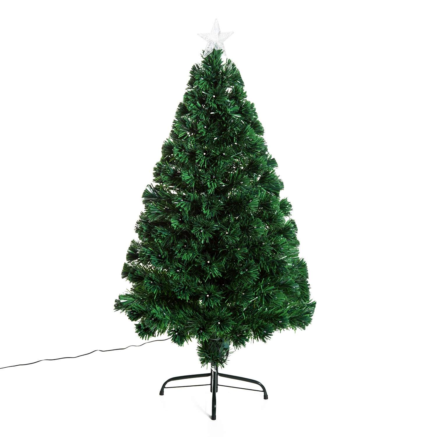 Kunstigt juletræ 120 cm med LED lys