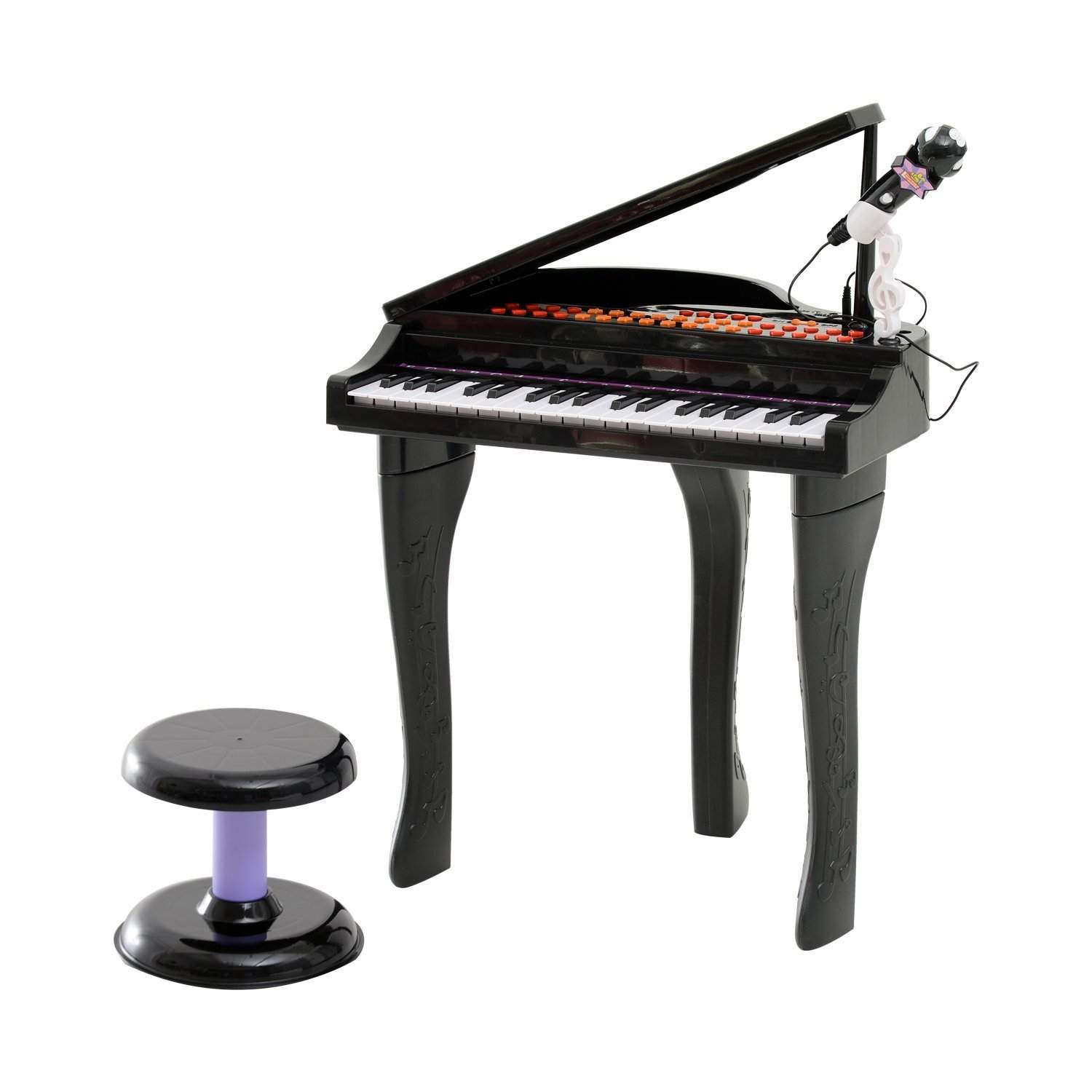 Sort børneskammel til musikinstrumenter