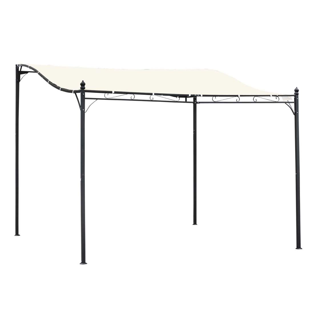 Pergola Gazebo Tält Metall Kräm 297x297 cm | Hem & Hobby - Hem & Hushåll - Trädgårdsartiklar - Pergola | Pryloteket