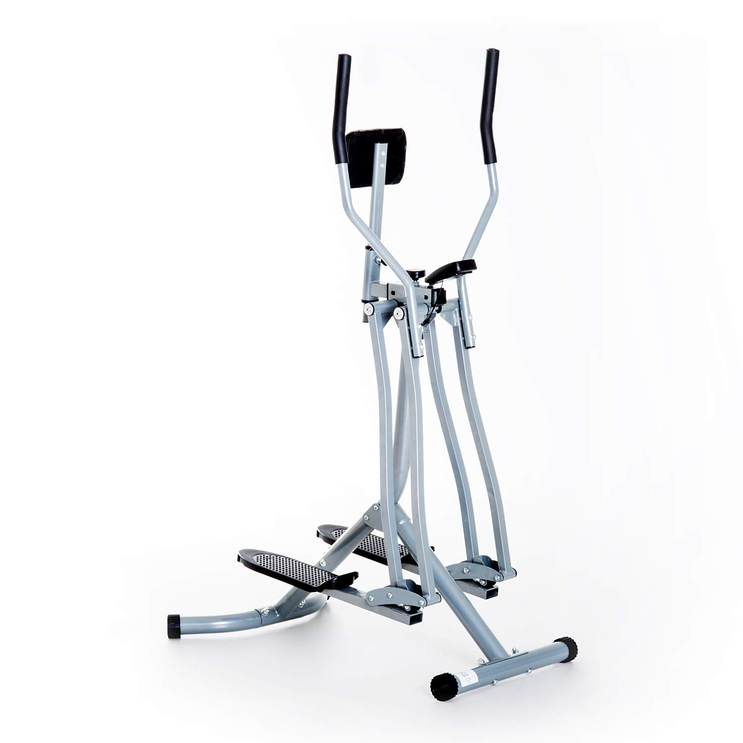 Elliptisk Crosstrainer Ergometer, Sølv, LCD-skærm