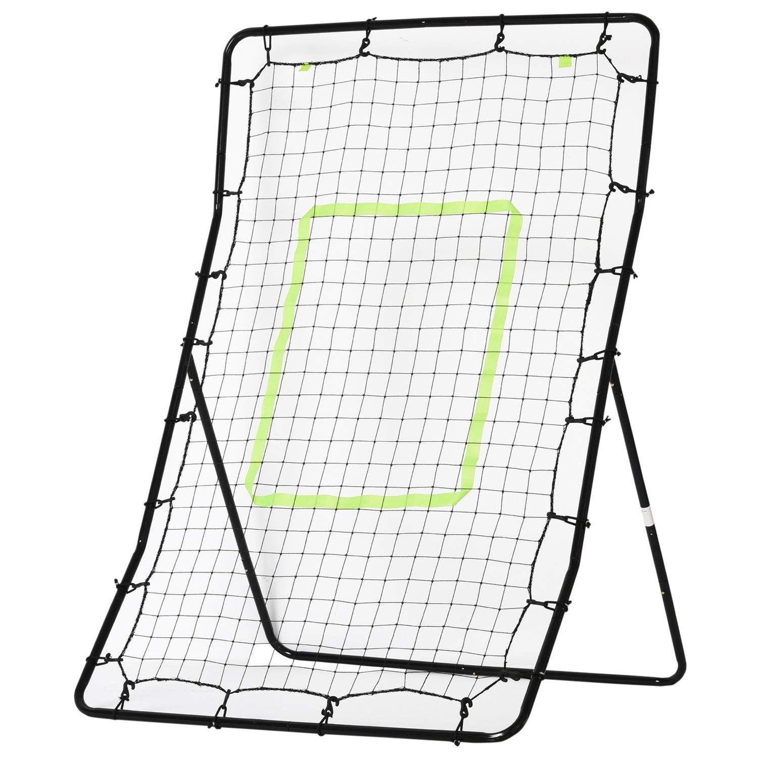 Soccer Rebounder Net, Stål+PE, 75x126cm, Sort