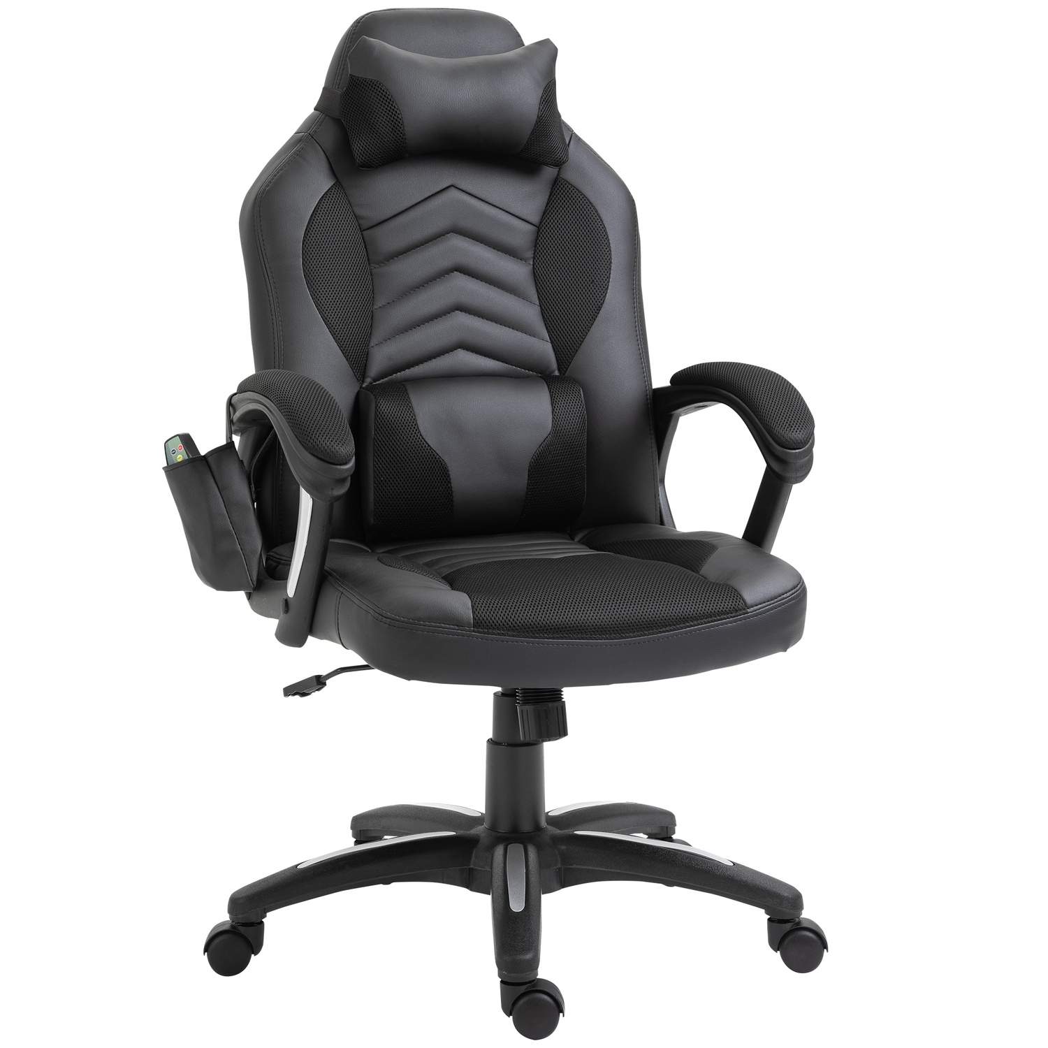 Ergonomisk spillestol med varme og massage