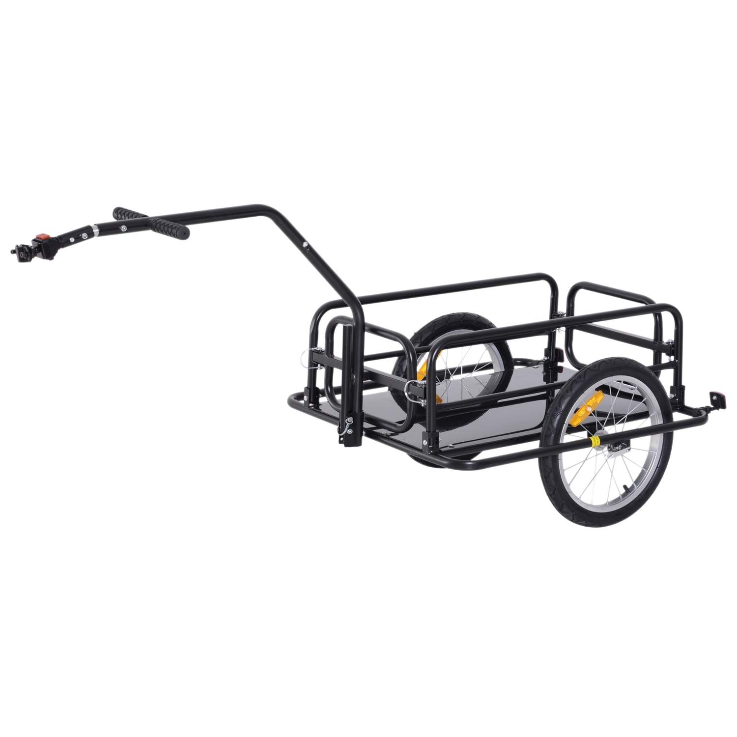 Cykeltrailer 40kg Lastkapacitet Sort Transporttrailer