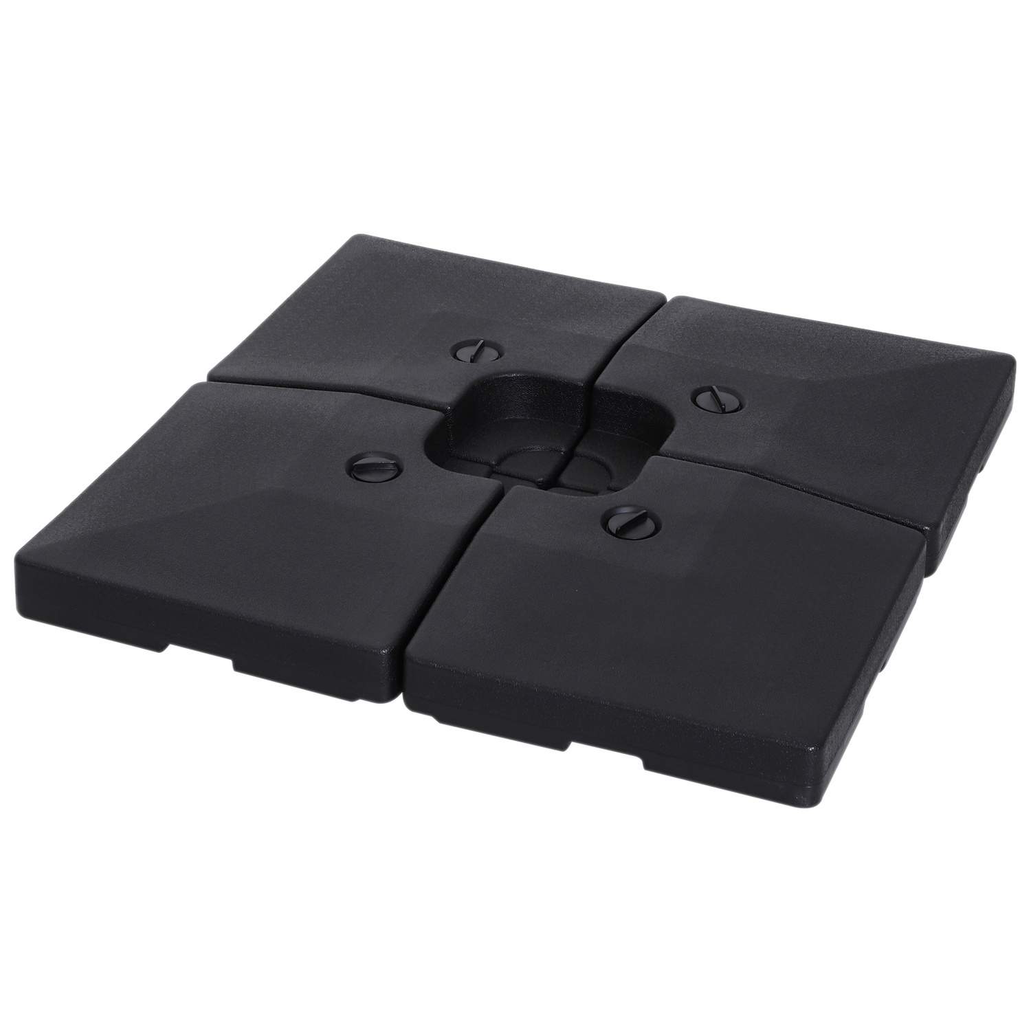 Sort Fyldbar Parasol vægt 4x, Op til 130 kg