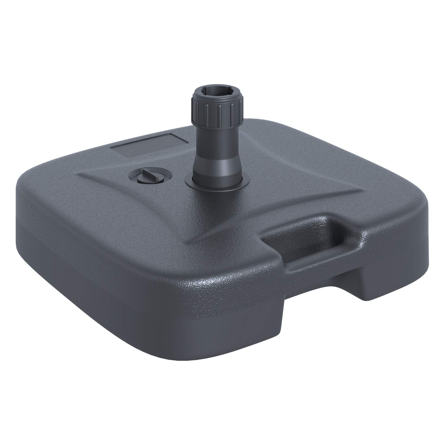 Genopfyldeligt Paraplystativ Sort 46x45x26 cm 30 kg