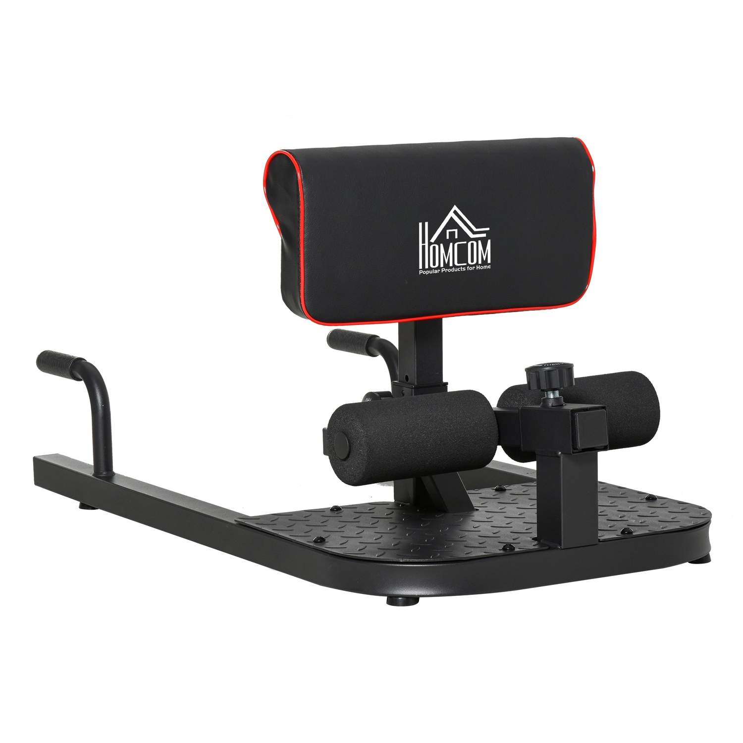 Justerbar Sissy Squat Trainer 3-i-1, stål, sort
