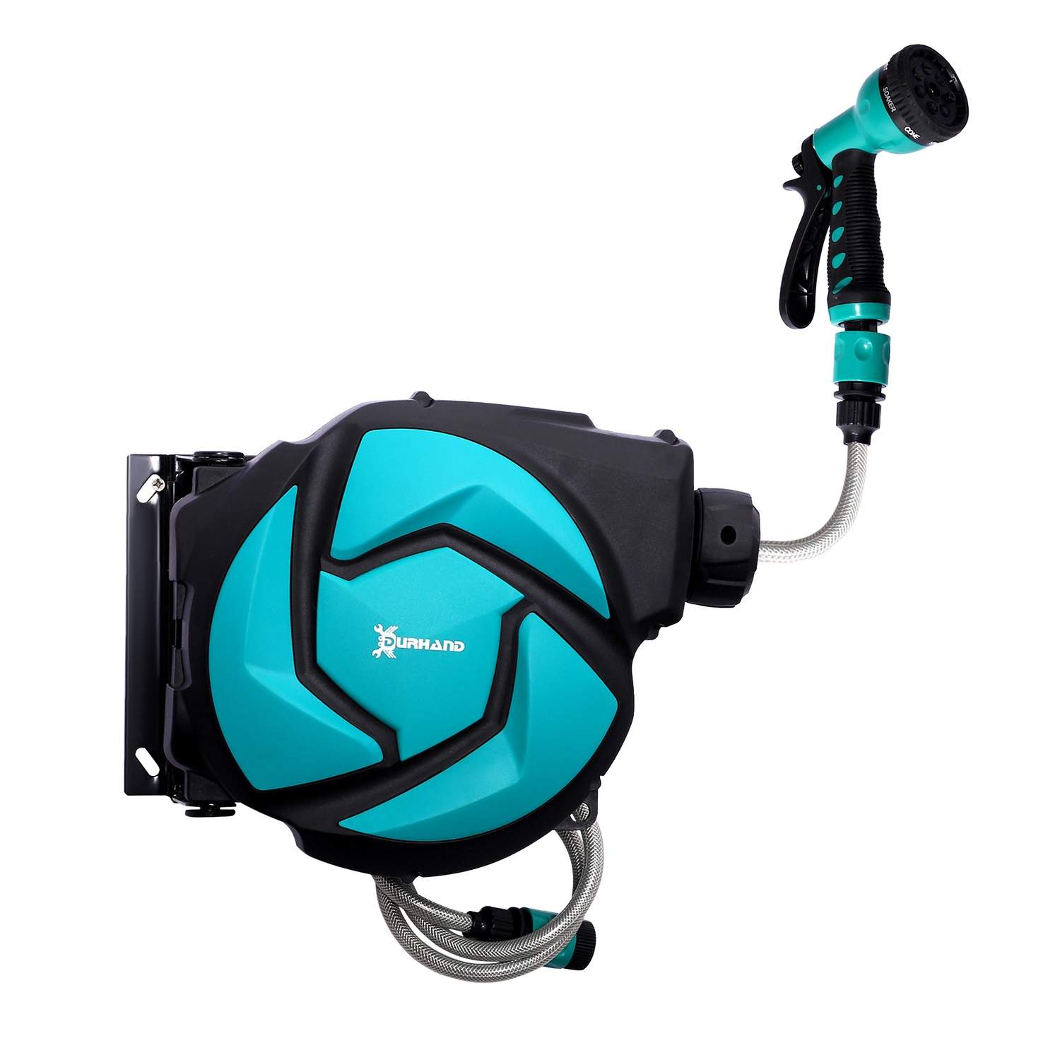 Vægslangeboks 180° Drejbar med Multishower 10m