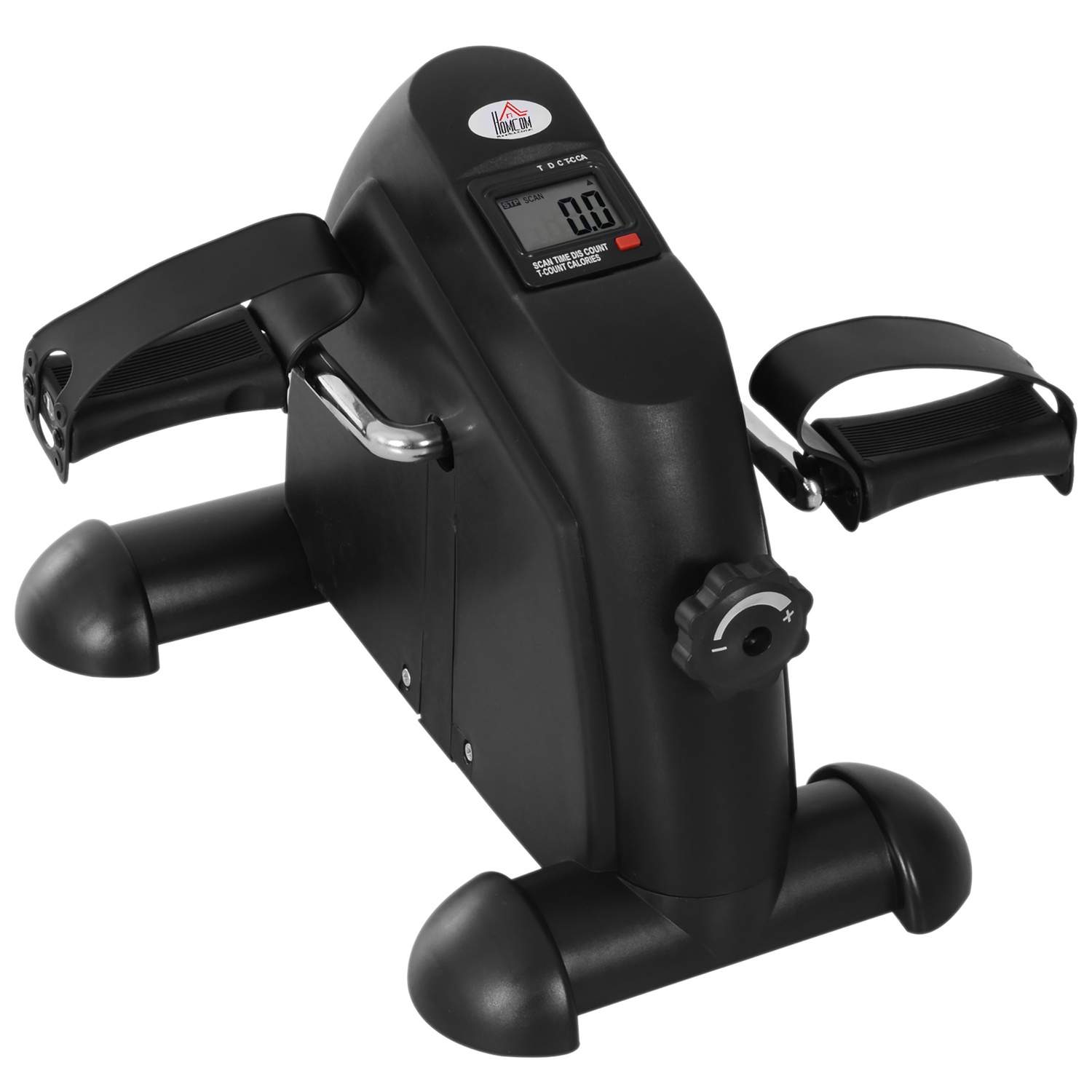 Mini Motionscykel Pedal Trainer LCD Sort 35x40x31cm