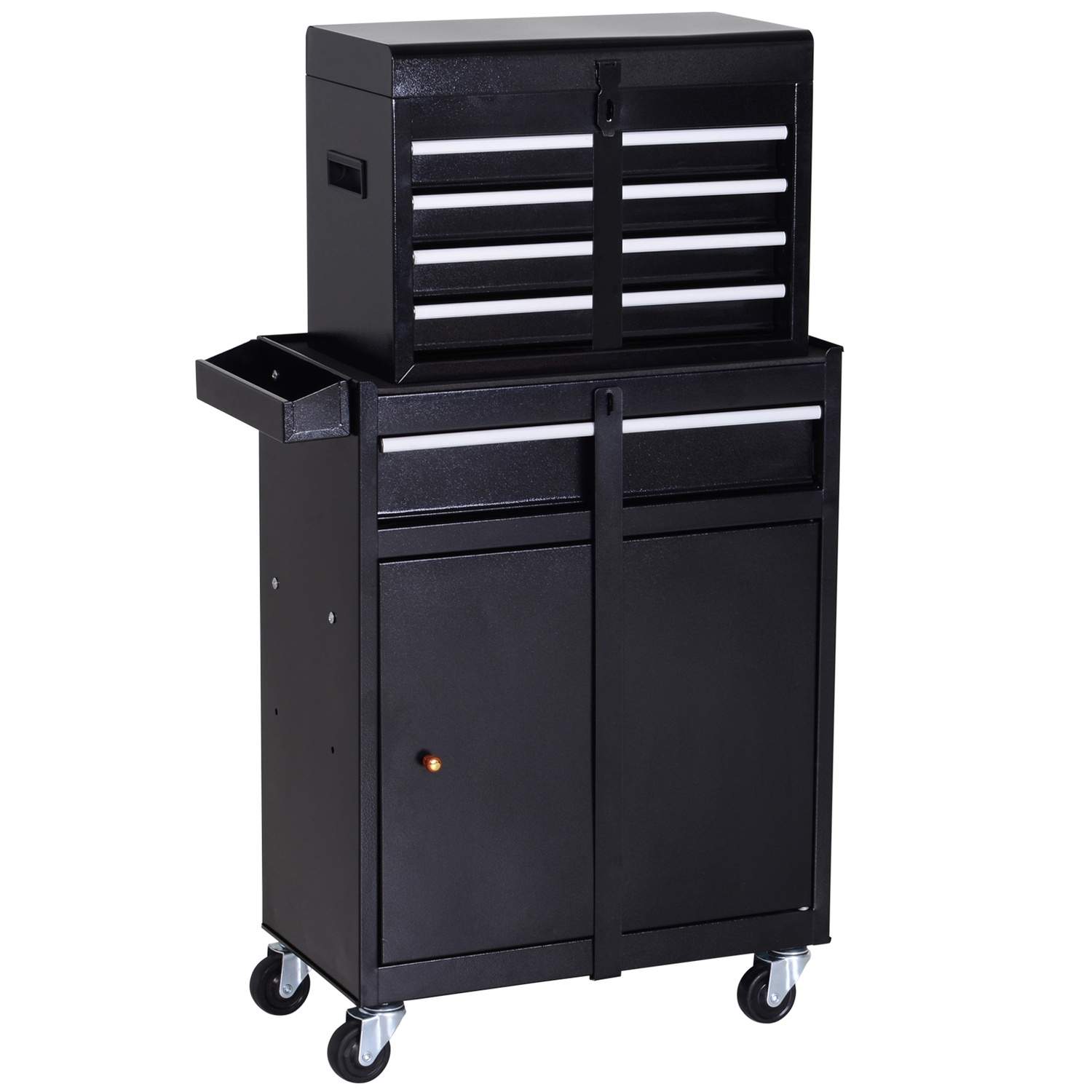 Værkstedsvogn 5 skuffer Metal med 360° hjul