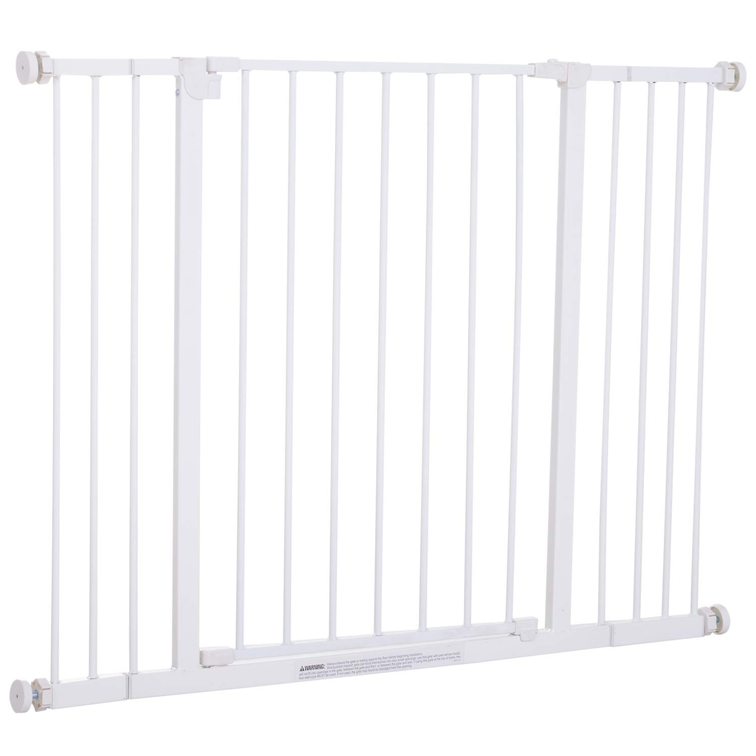 Justerbar Hvid Trappeport 76-107cm Borefri beskyttelse