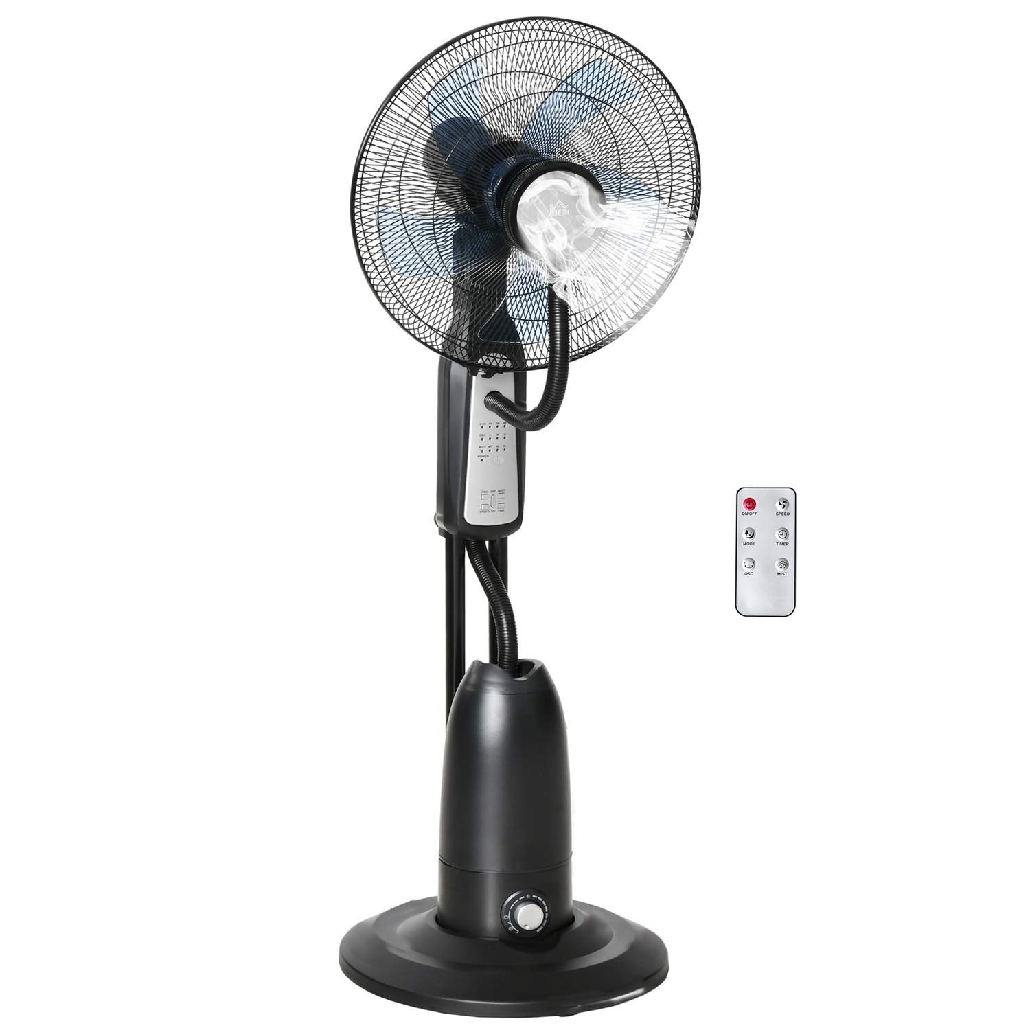 Piedestal ventilator med vandkøler og timer