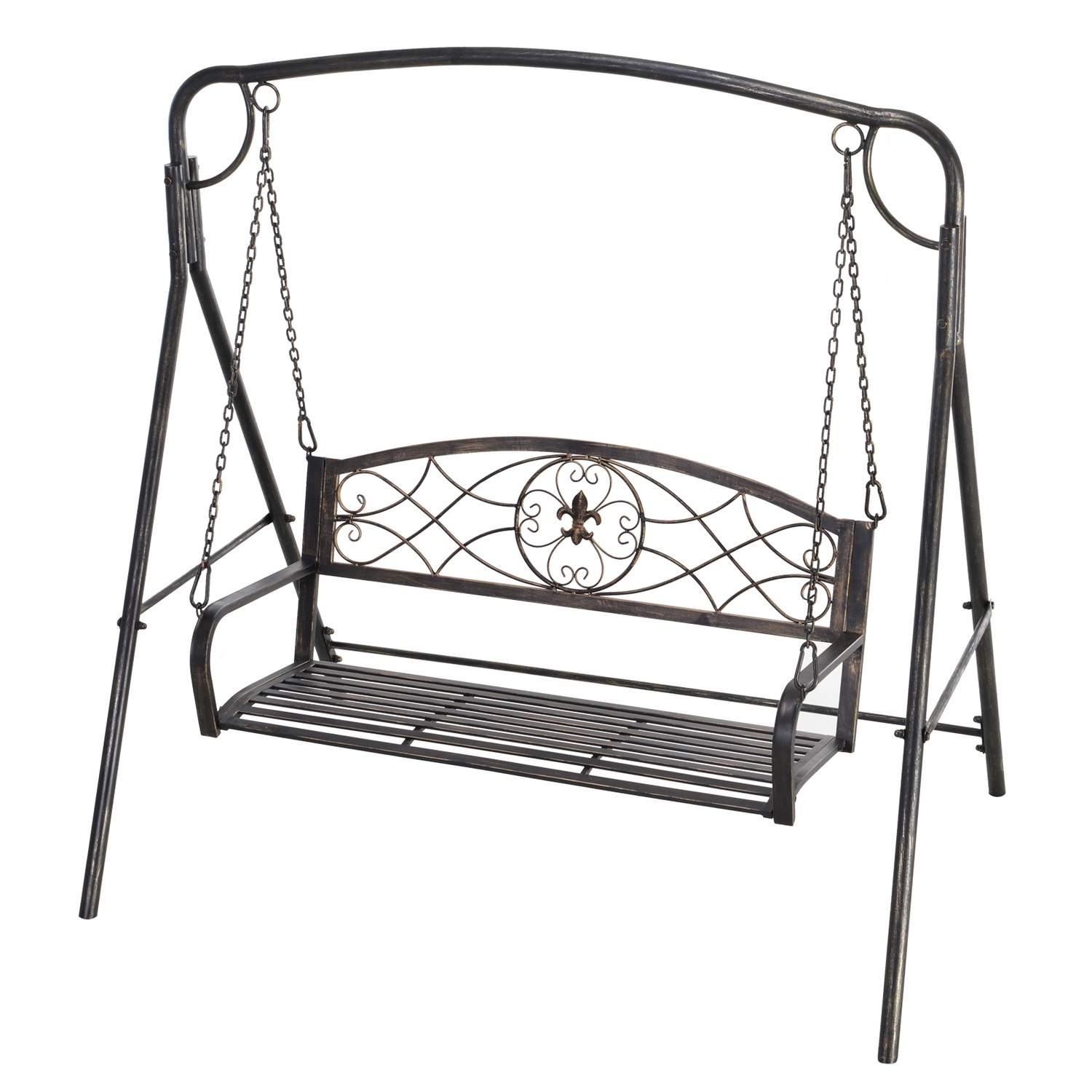 Hollywood-gynge til 2, metal, bronzefinish