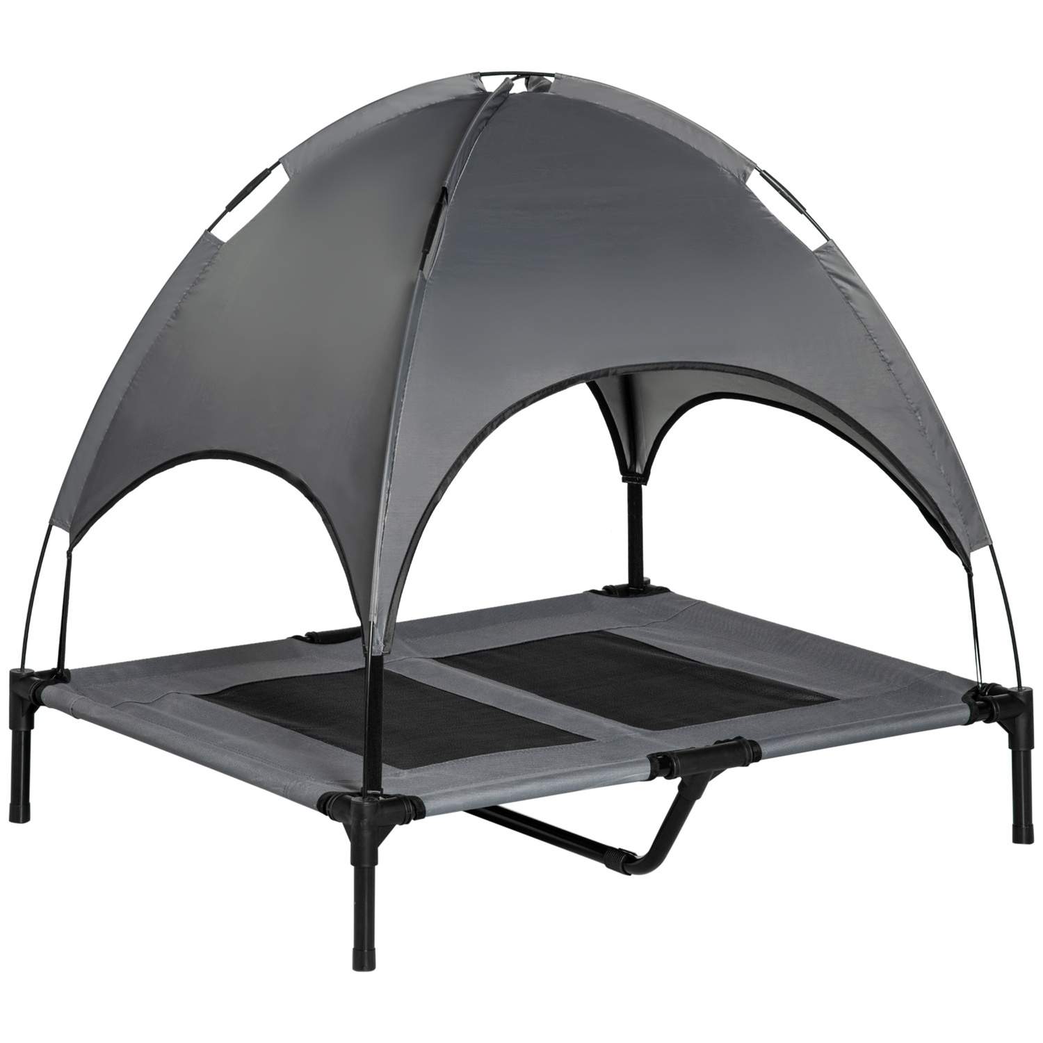Hundeseng med baldakin i Andas Taffeta Grey