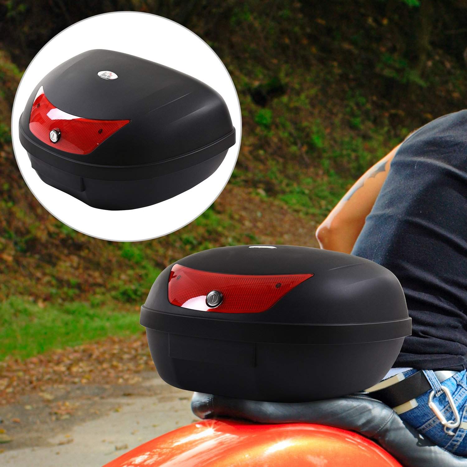 Topcase Motorkoffer, Top Case Universeel, Helmkoffer Voor