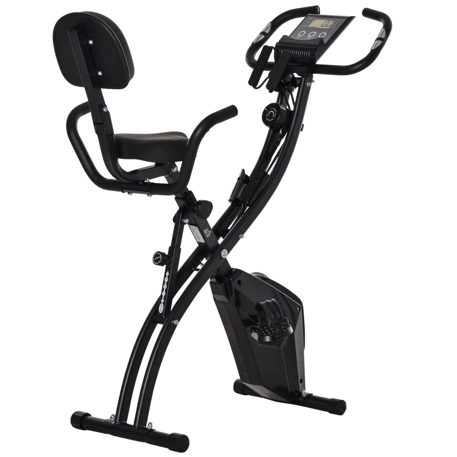 Sammenfoldelig 2-i-1 motionscykel med magnetisk modstand