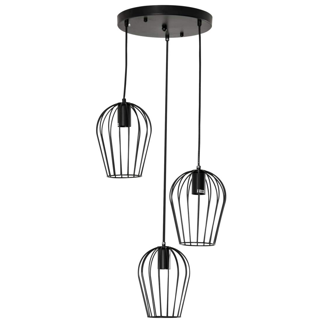 Modern Geometrisk Taklampa i Svart Metall | Hem & Hobby | Pryloteket