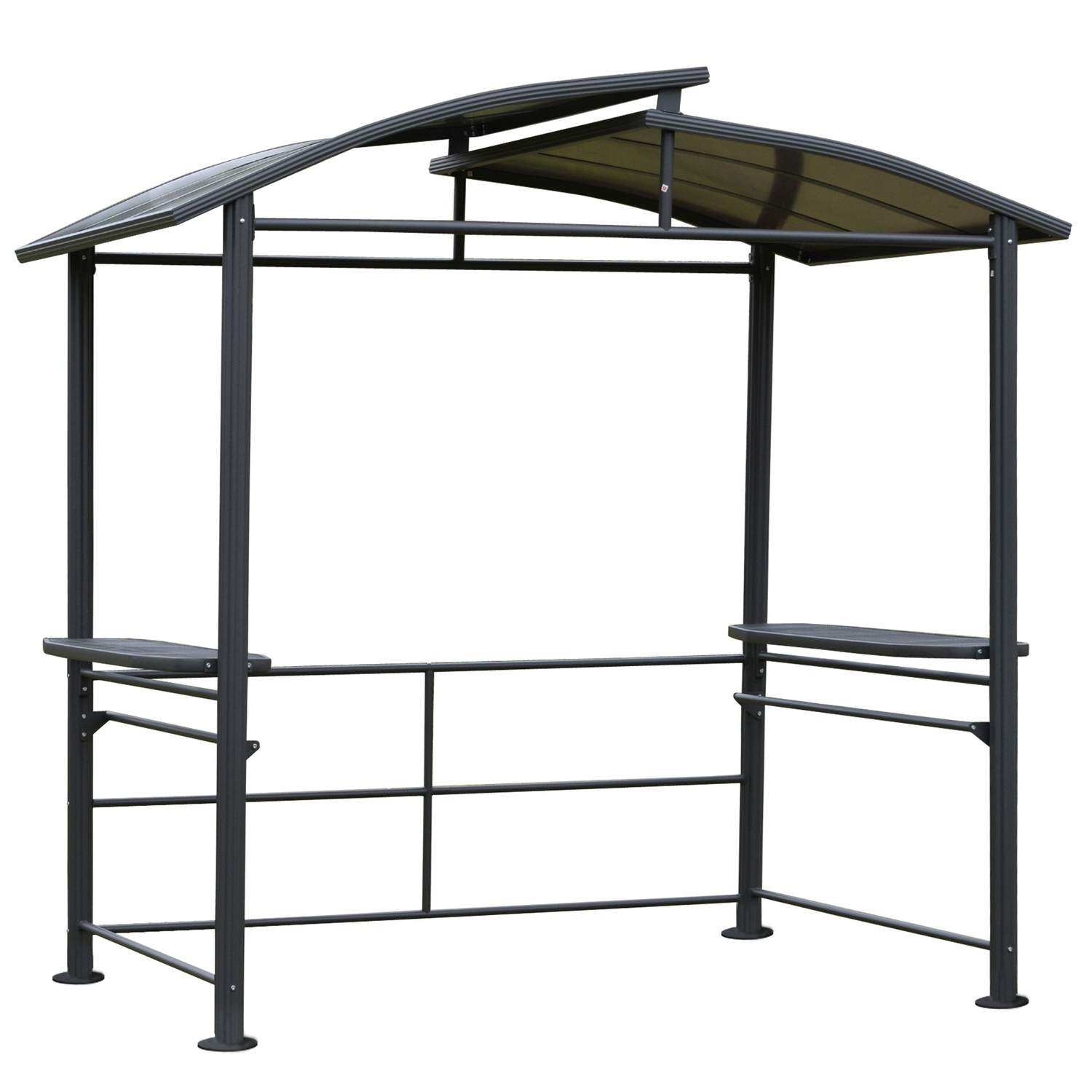 Grillpavillon 240x150 cm Brandsikker Mørkegrå