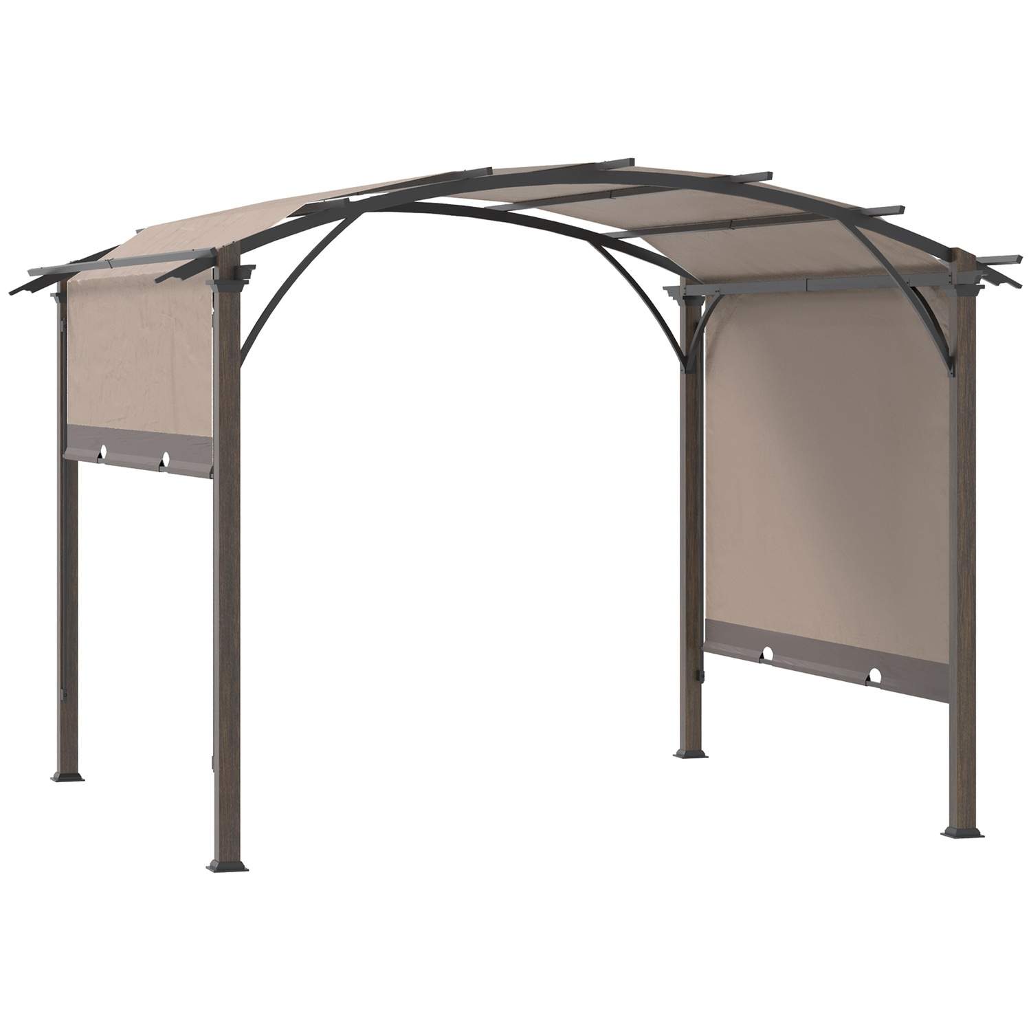 Justerbar Pergola 3,45x3,45m med UV+50 Baldakin