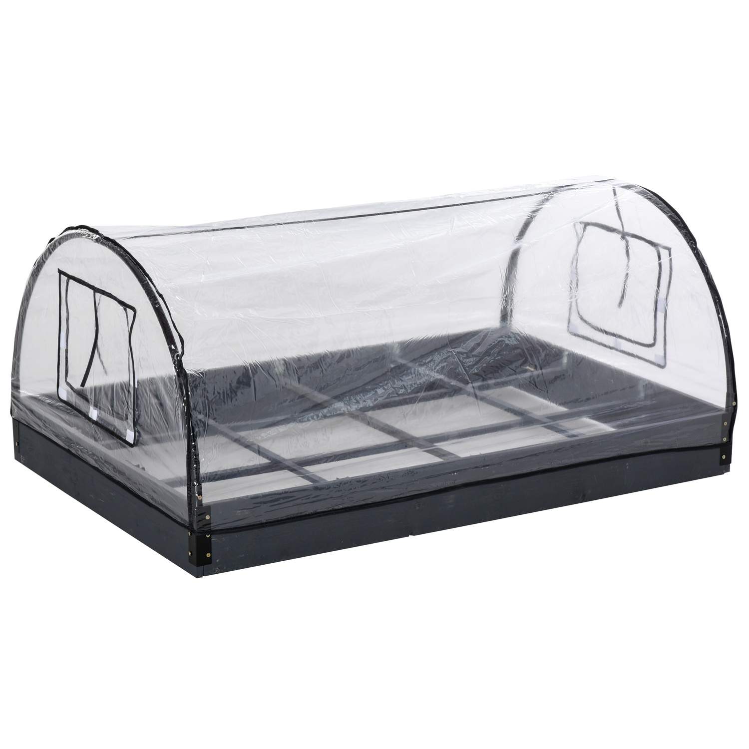Transparent Växthus för Tomater, PVC/Stål, 120x79x53cm