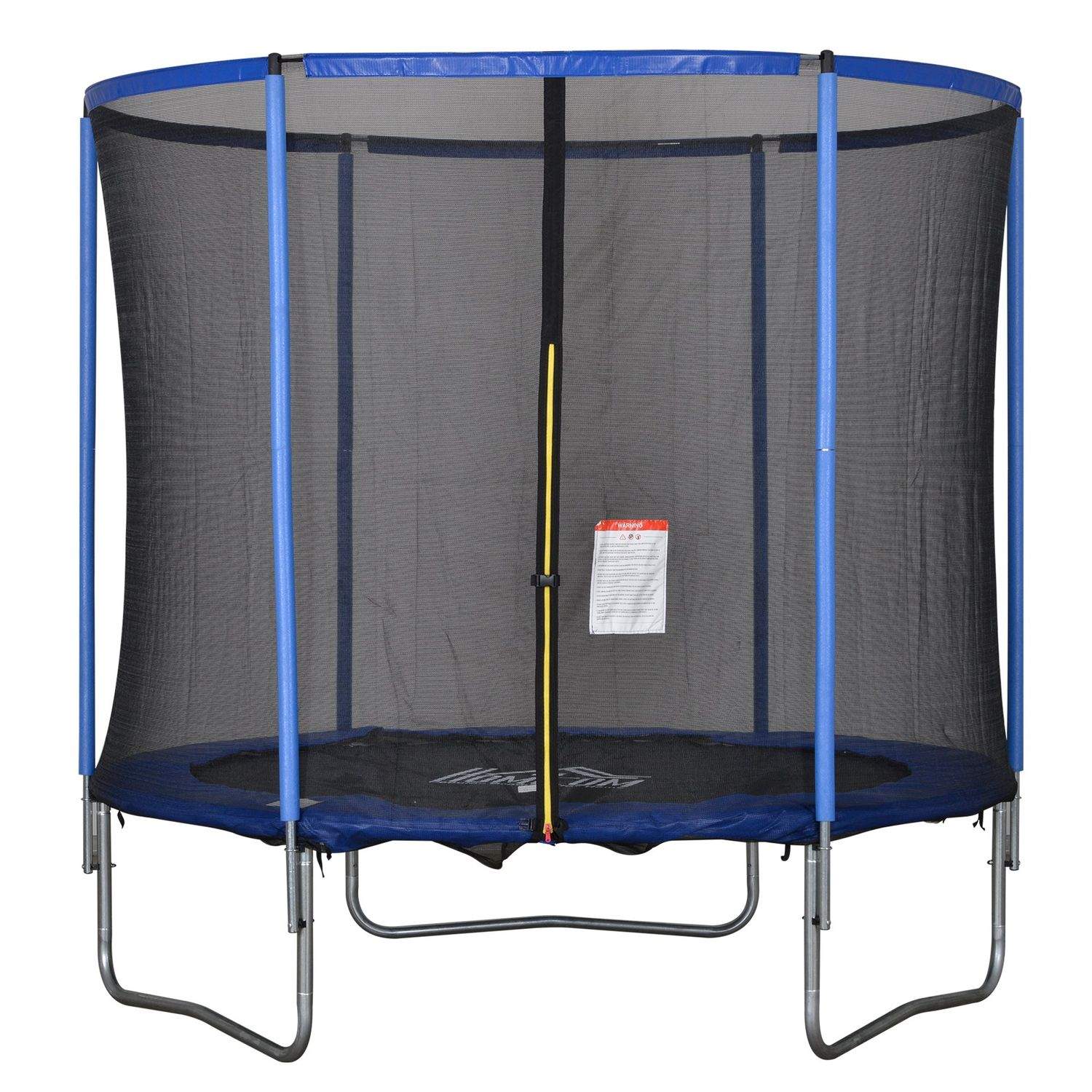 Trampolin med sikkerhedsnet til haven Ø244 cm