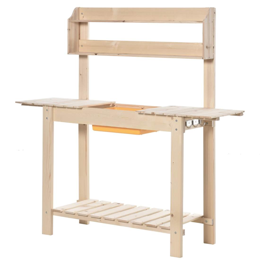 Justerbart Växtbord i Granträ för Uteplats | Hem & Hobby | Pryloteket