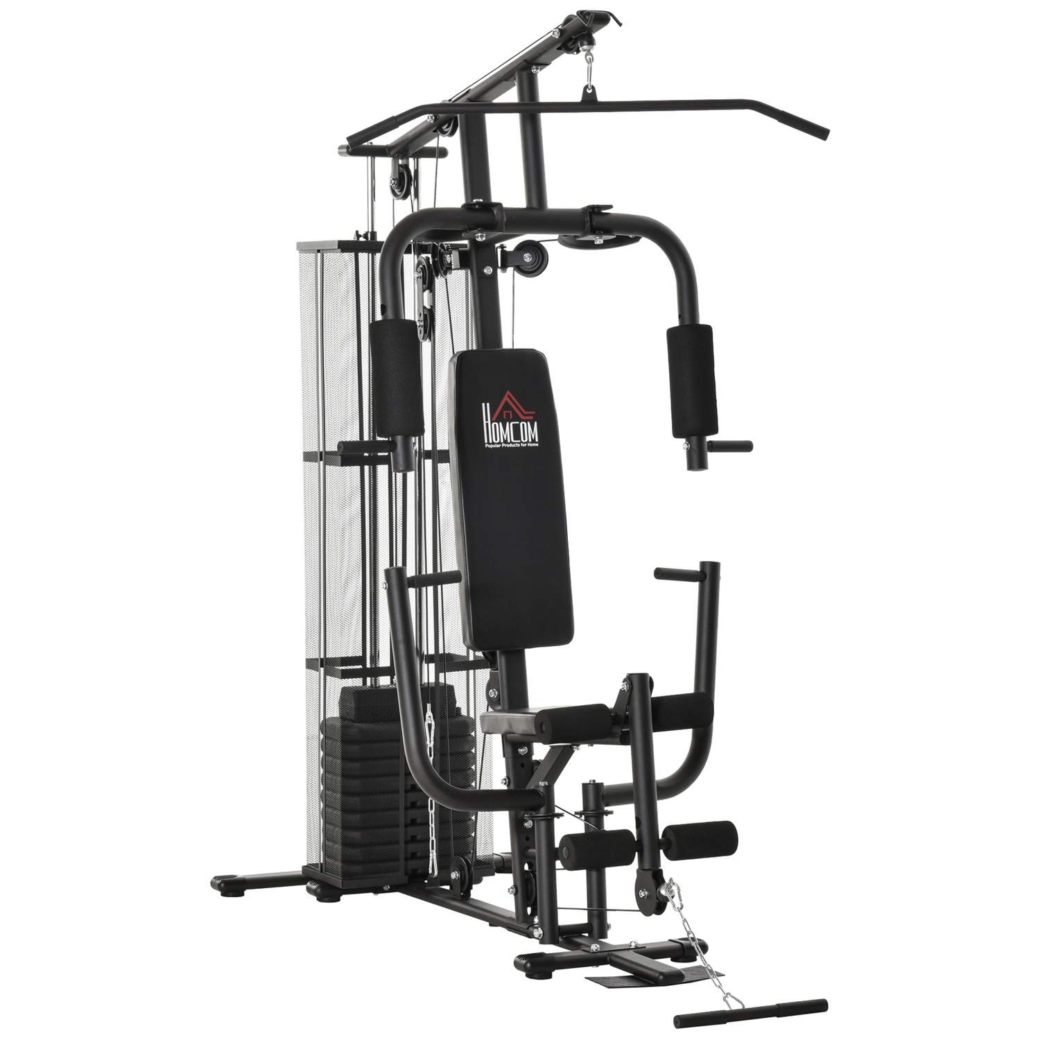 Multigym med vægte, Lat Pull-Down & Leg Curl