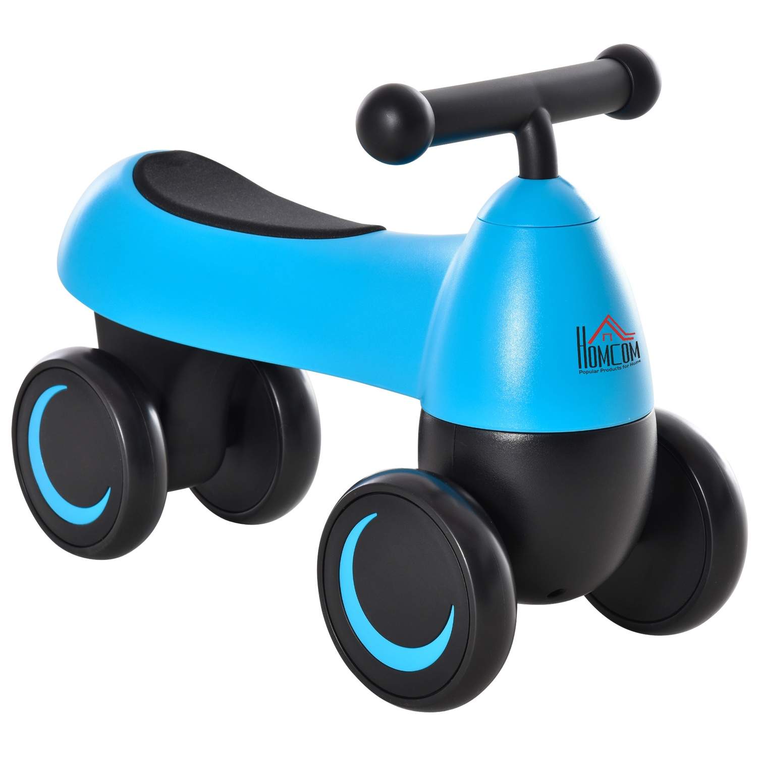 Balancecykel Blå 4 Hjul Uden Pedaler 18-36 Måneder