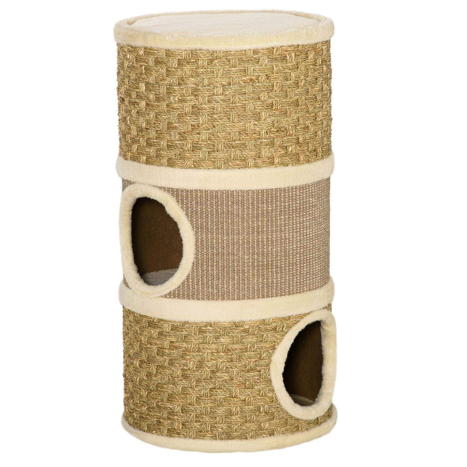 Kattekradsestolpe 3 Niveauer Sisal plys 70 cm