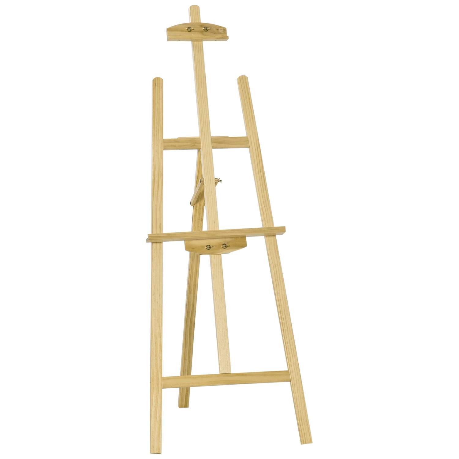 Justerbart staffeli i fyrretræ, naturlig finish