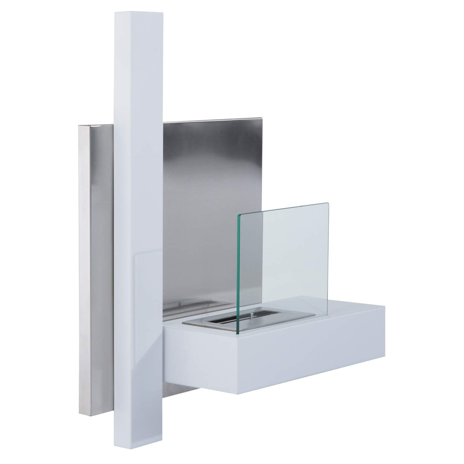 Røgfri Ethanol brændeovn 1,5L Vægmonteret Stål