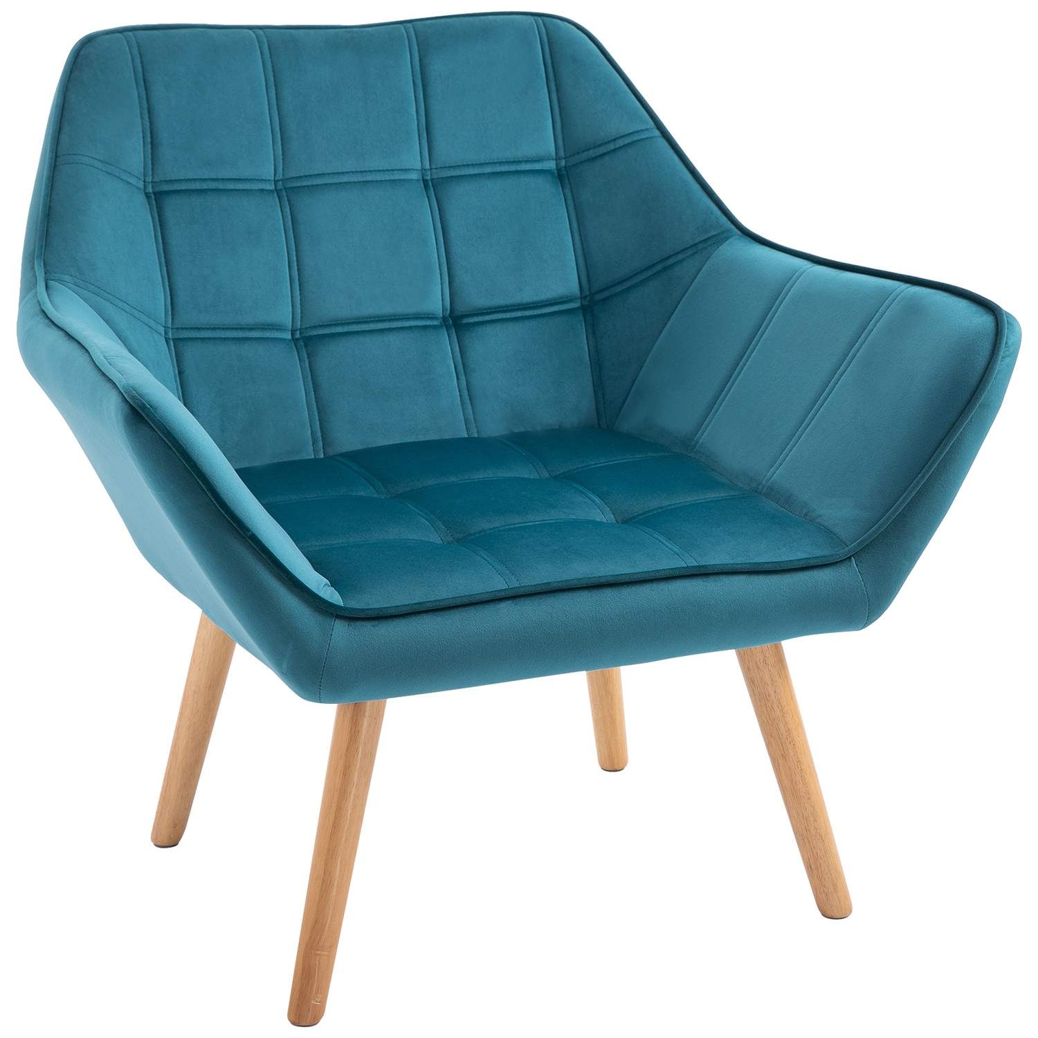 Grøn Scandinavian Wing Chair i fløjl