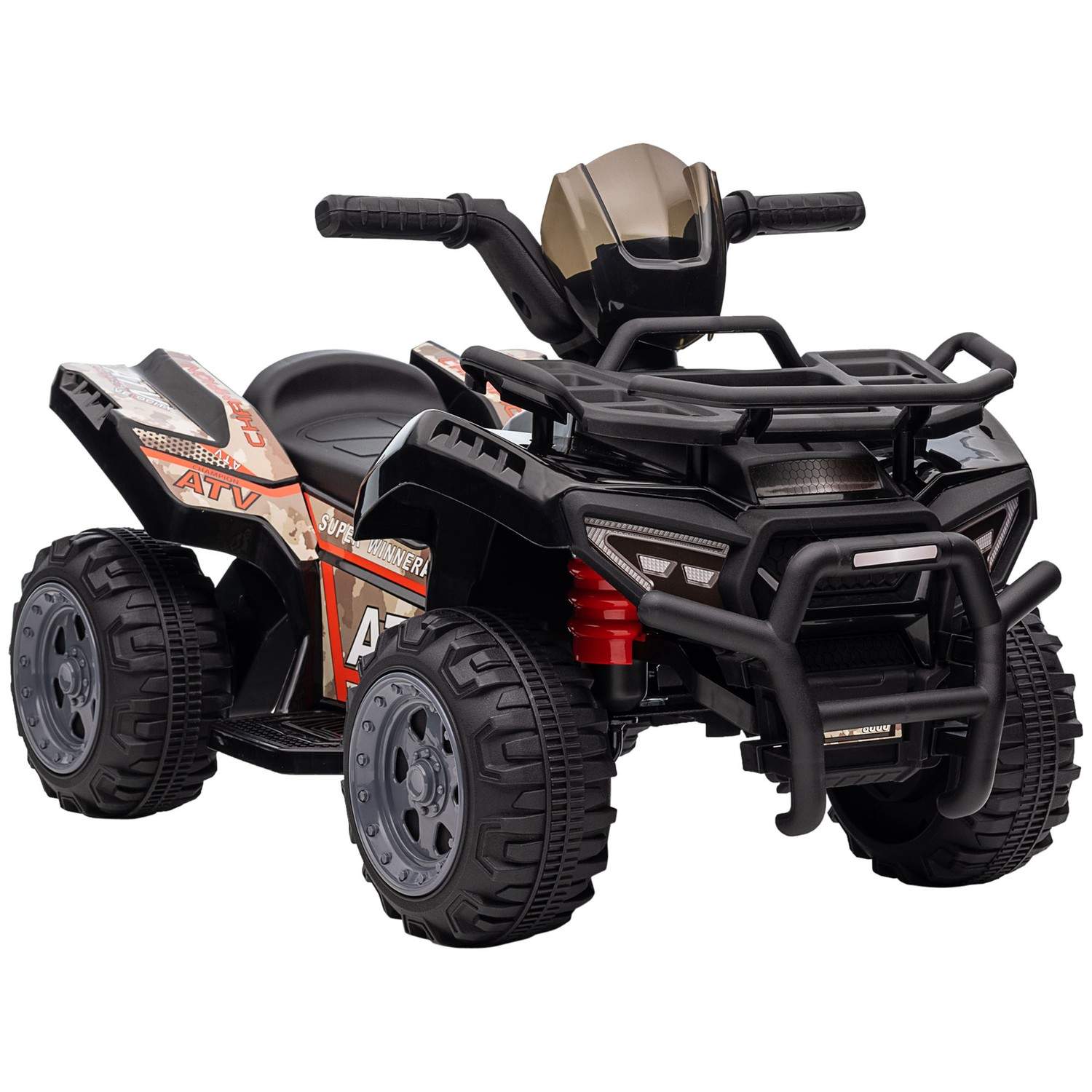 Mini Elektrisk ATV til Børn 18-36 Måneder LED Sort