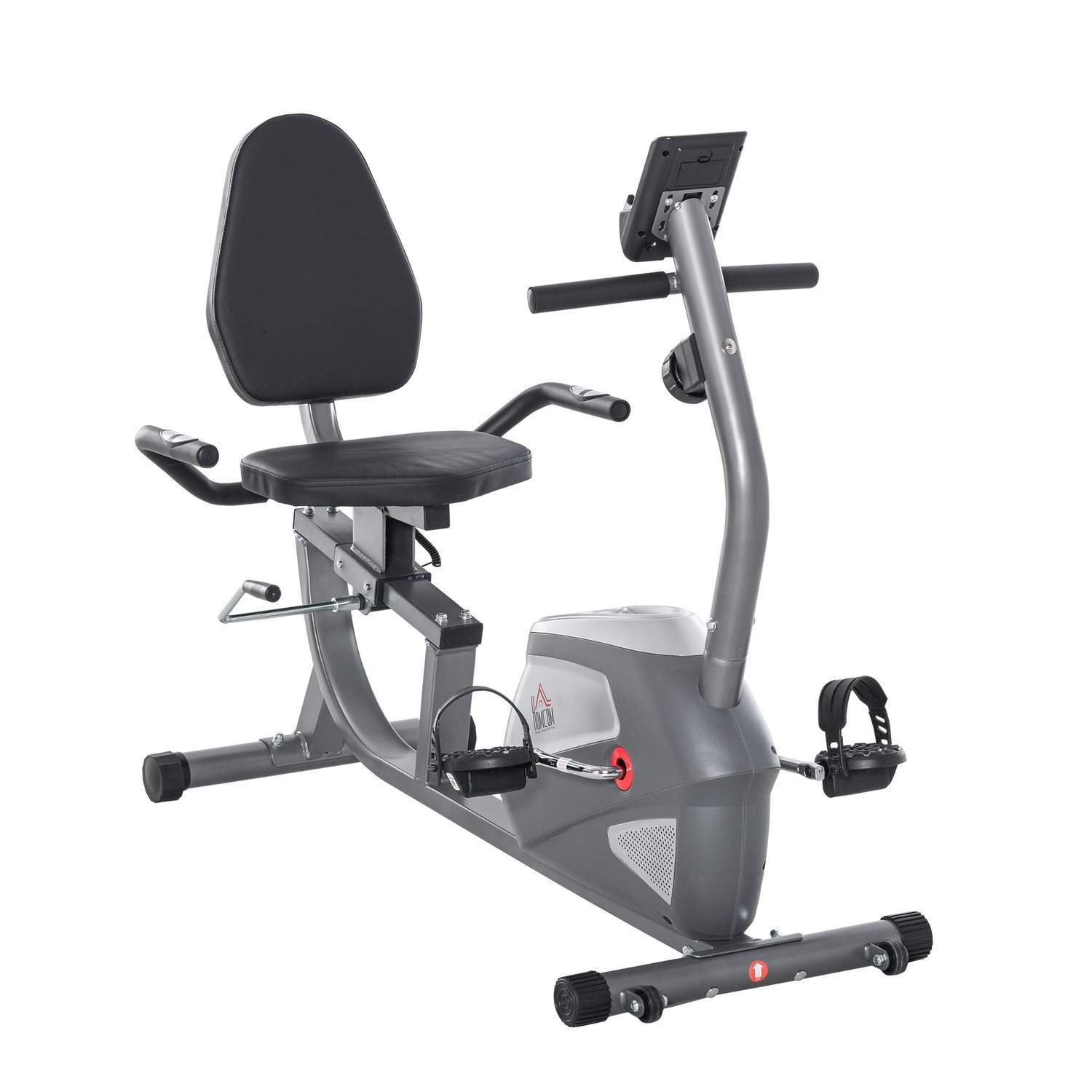 Liggende ergometer med LCD og 8 modstandsniveauer