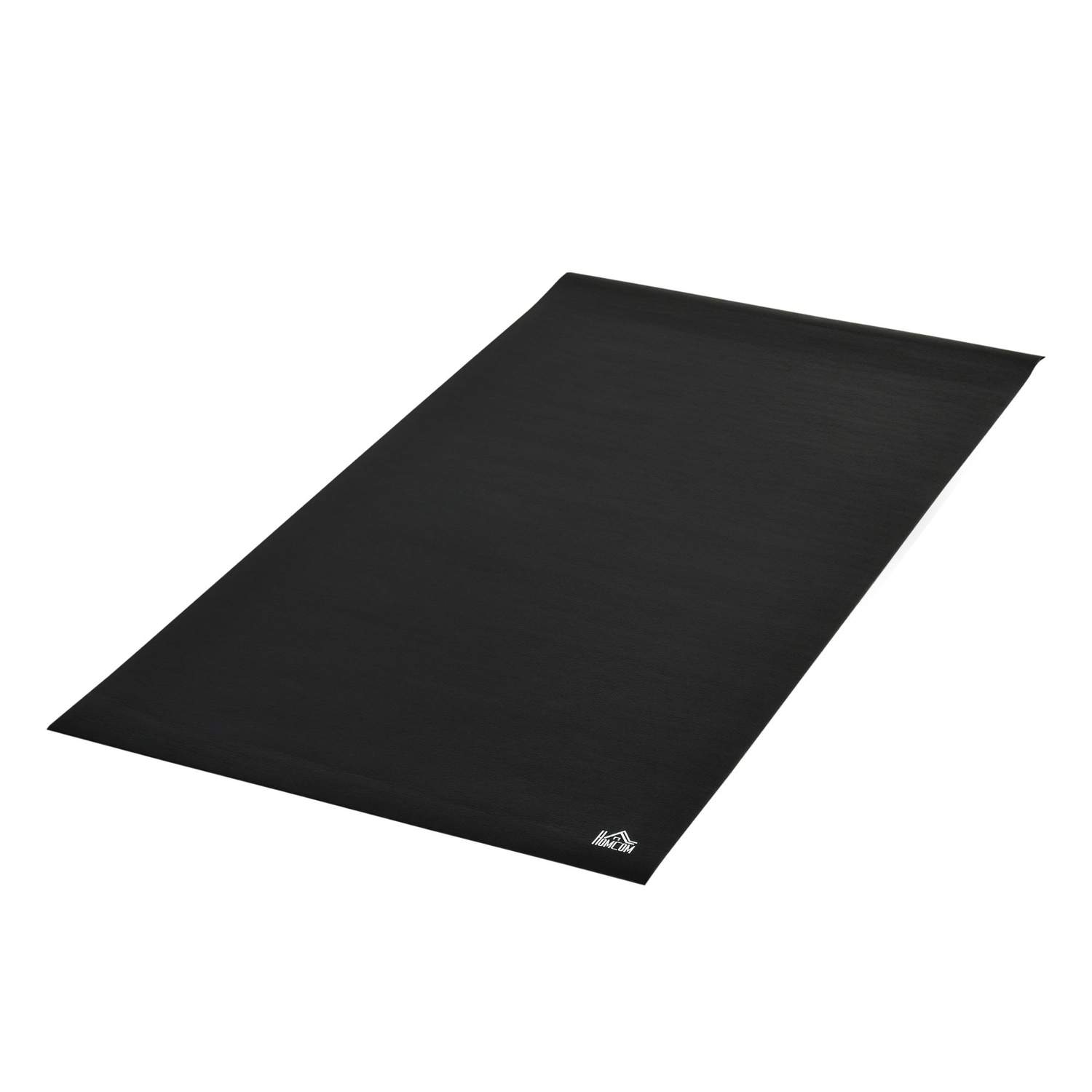 Gulvbeskyttelsesunderlag PVC Sort 180x90x0,6 cm