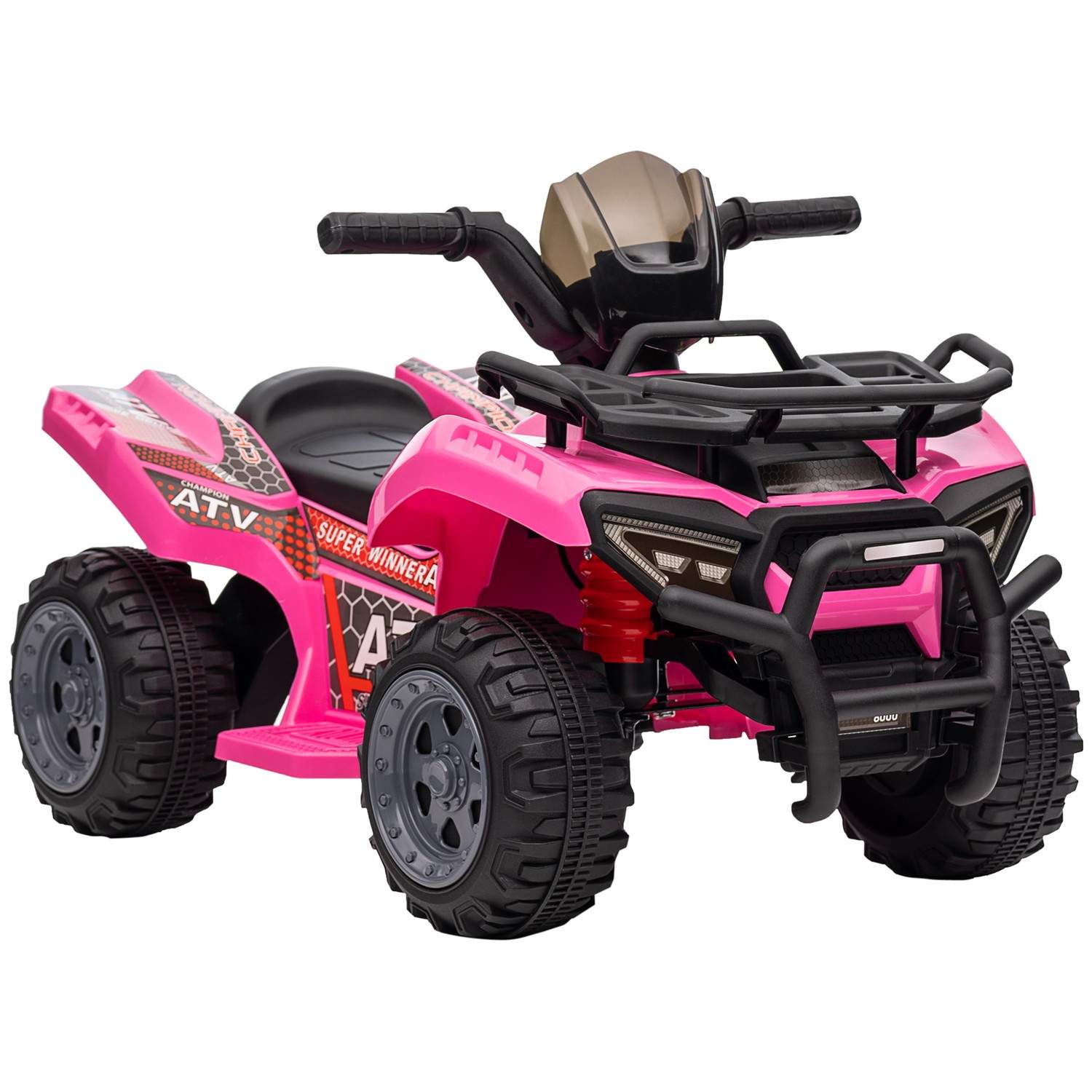 Pink Mini Elektrisk ATV til børn 18-36 måneder LED lys