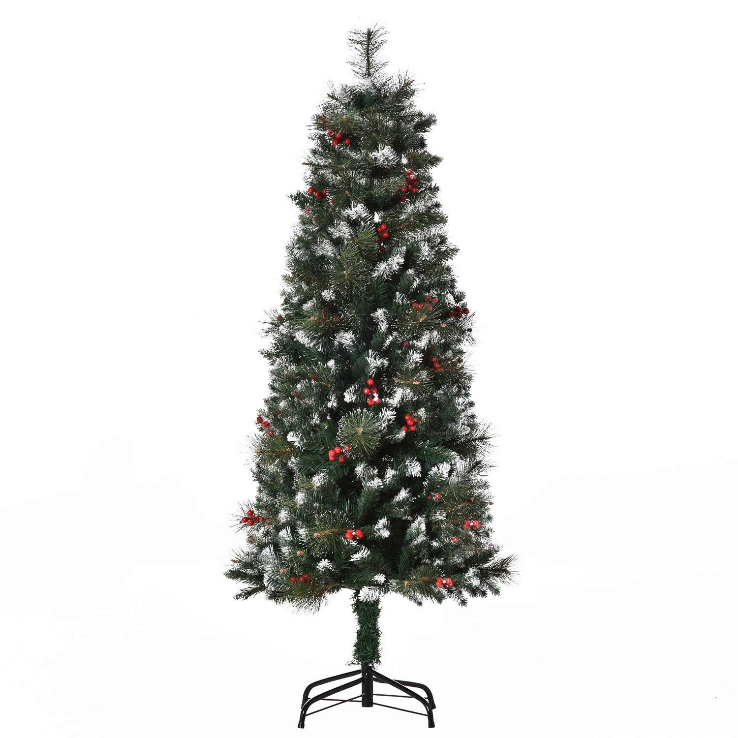Kunstigt juletræ 1,5m Grøn/Hvid 360-grene