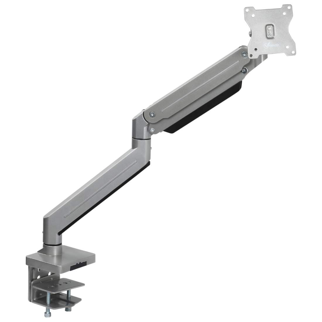 Höjdjusterbar Bildskärmshållare i Silver | Hem & Hobby | Pryloteket