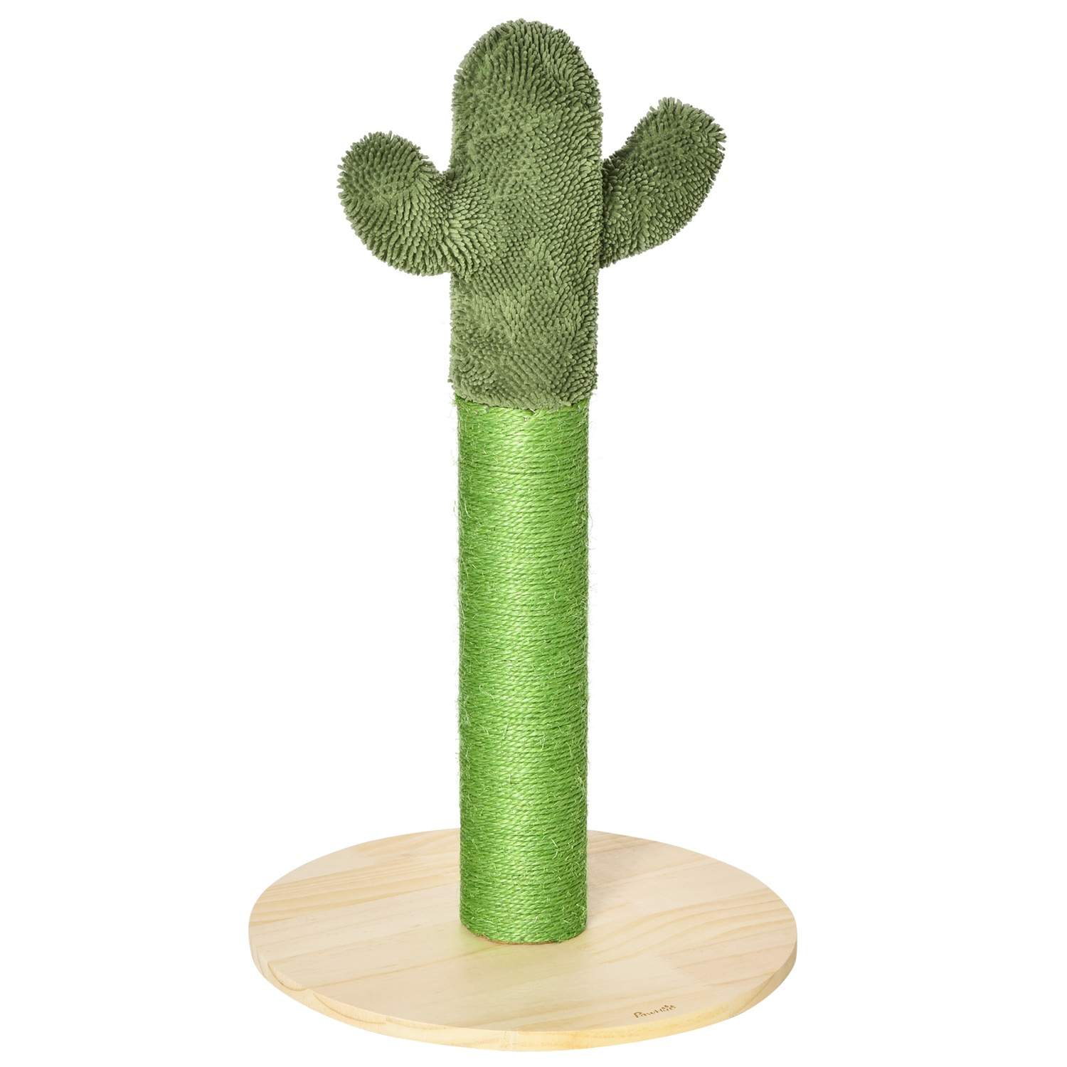 Kattekradsestolpe i kaktusdesign, fyrretræ og sisal