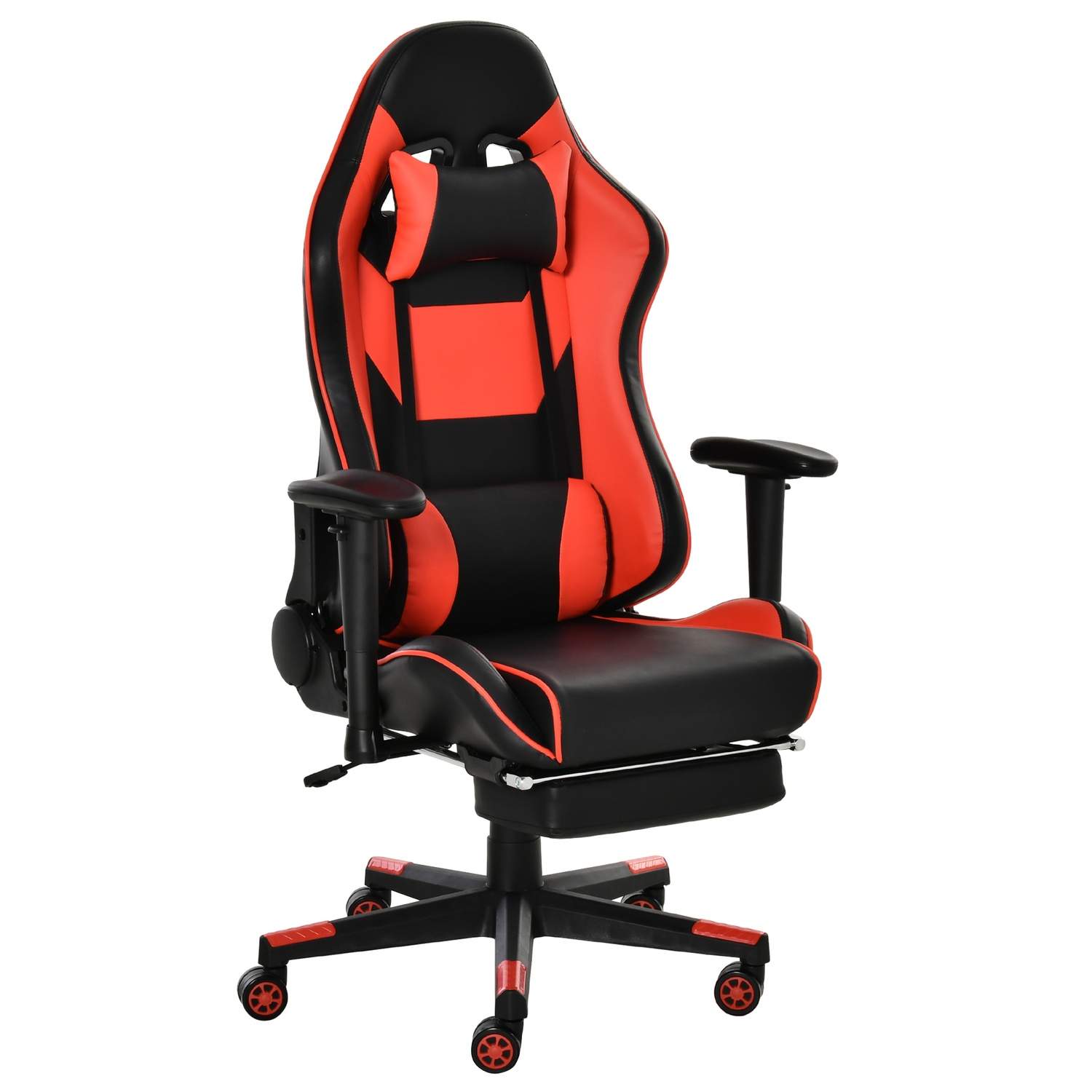 Ergonomisk gaming stol med fodstøtte og gyngefunktion