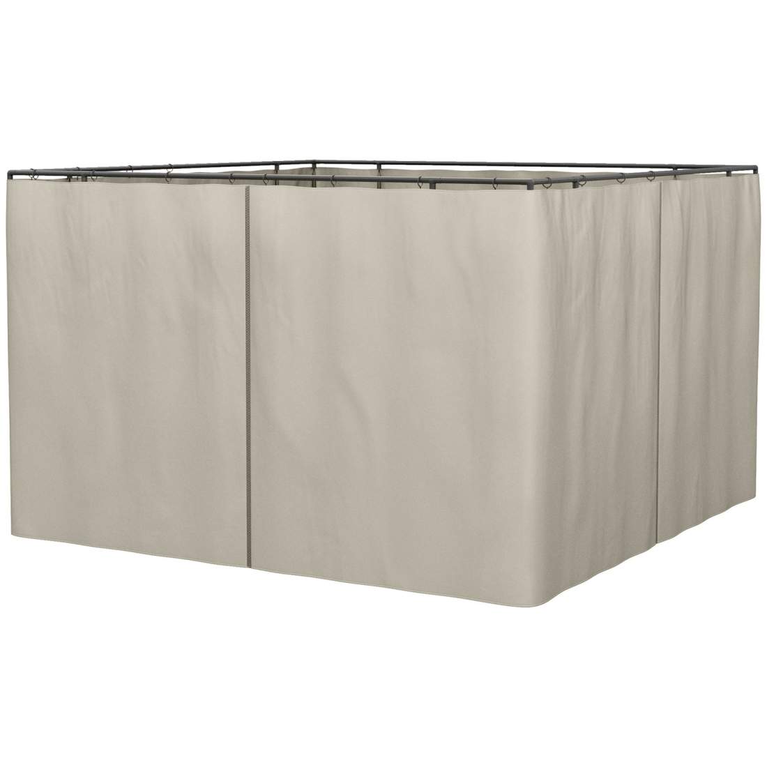 Sidopaneler för 3x3m lusthus, beige polyester | Hem & Hobby | Pryloteket