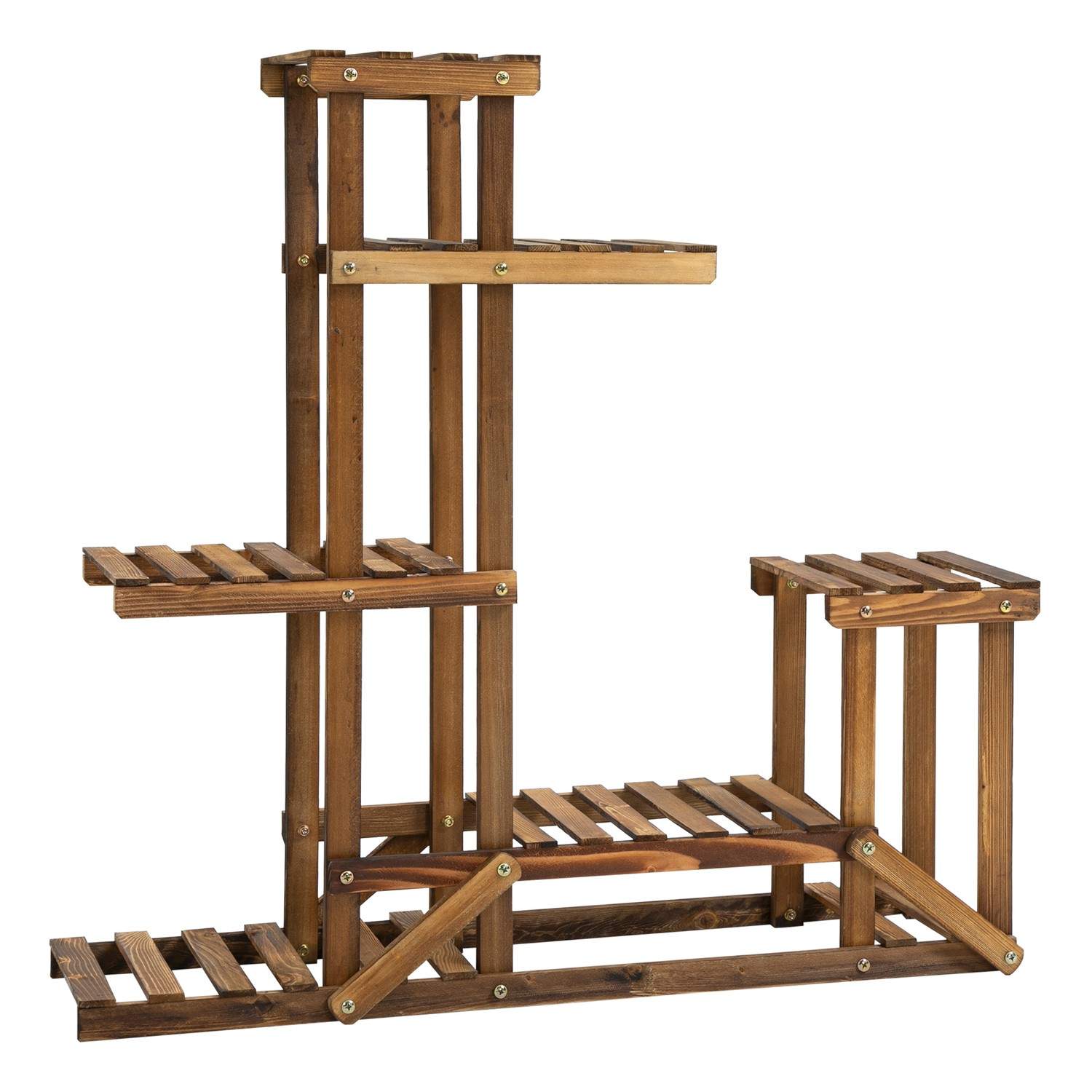 Plantereol i forkullet træ med 6 niveauer