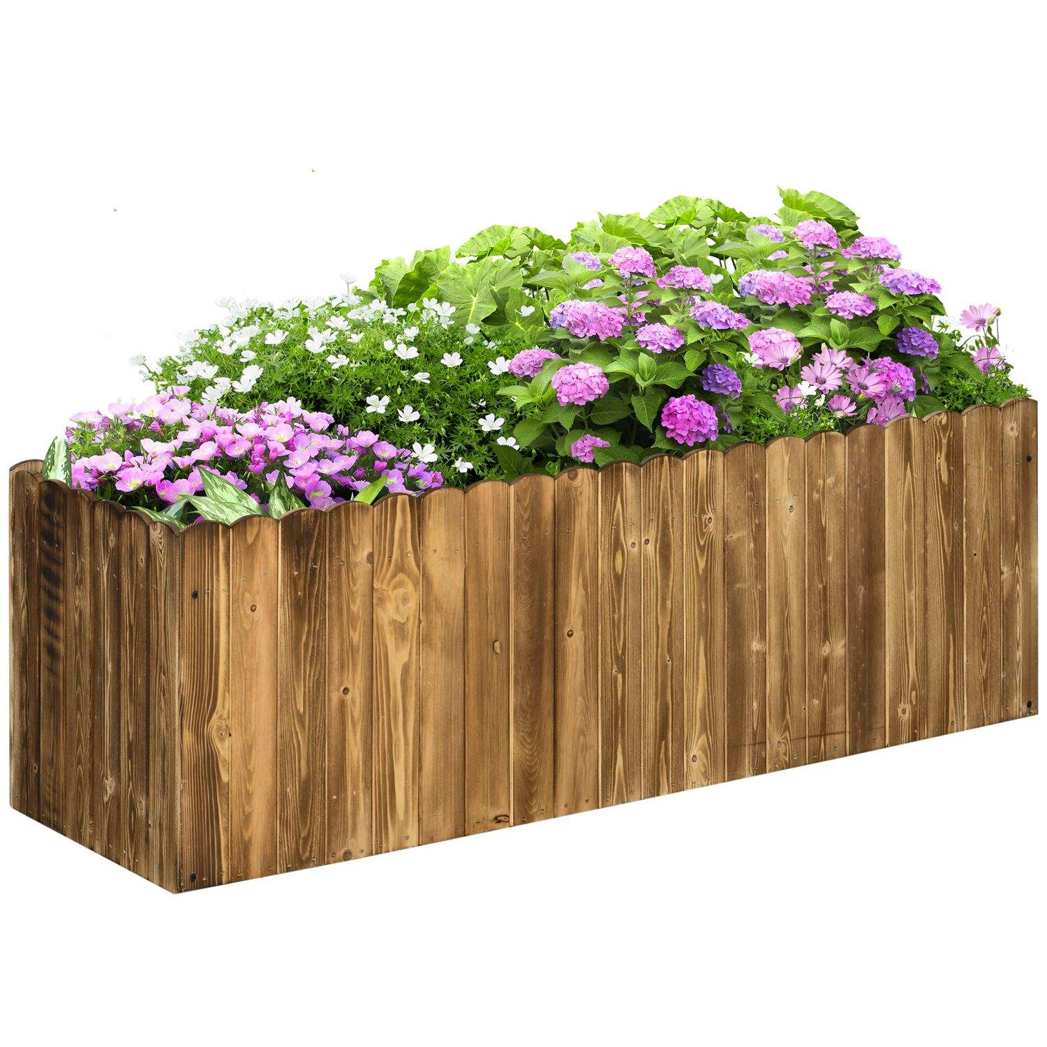 Hævet Grantræ Blomsterkasse 120x40x40 cm