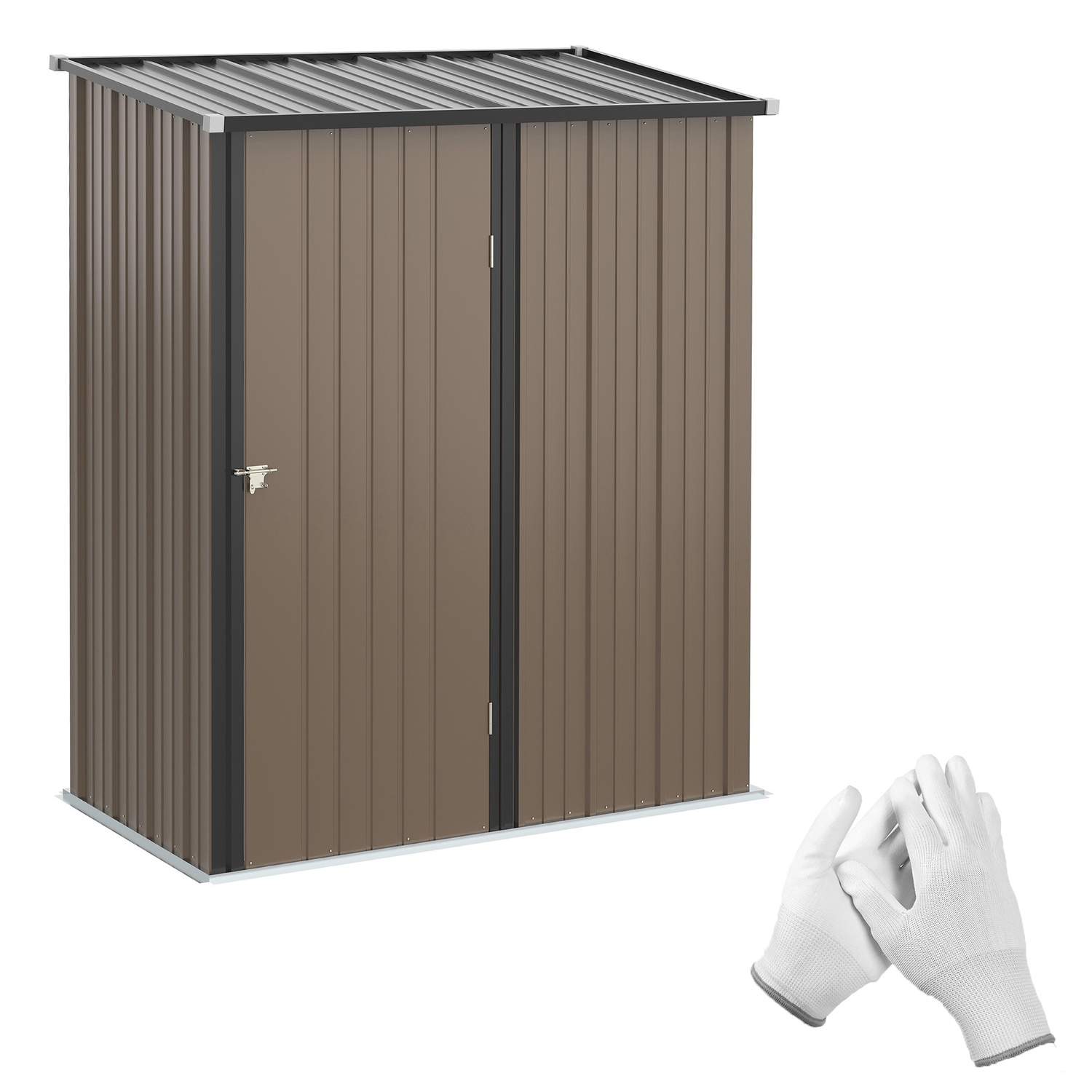 Haveskur 1,34 m² med galvaniseret ståltag