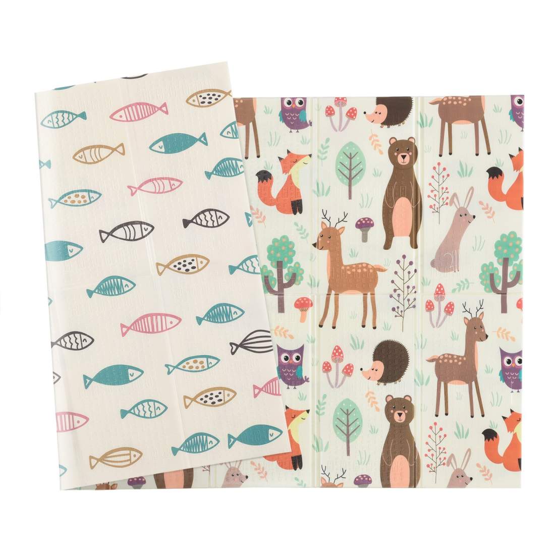 Tvåsidig Vikbar Lekmatta för Barn, Djur & Fiskmönster | Hem & Hobby | Pryloteket