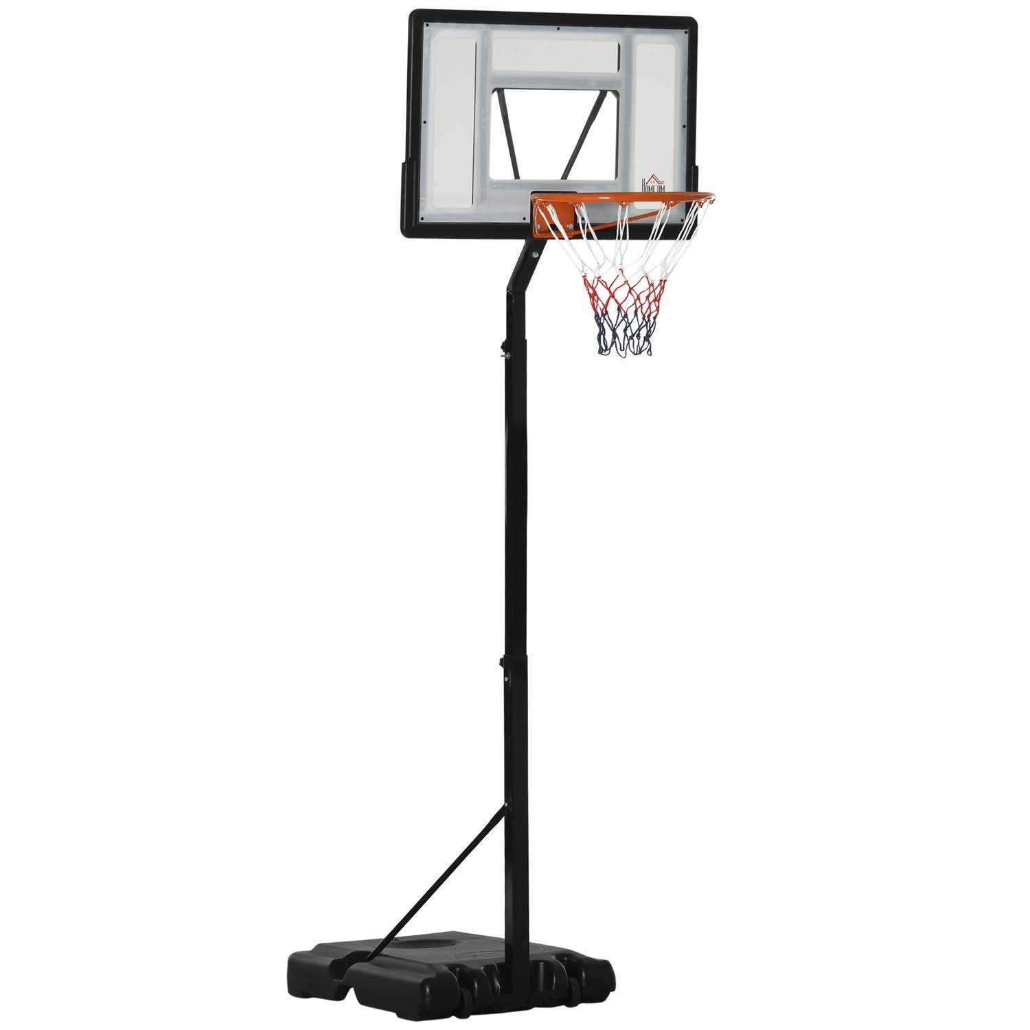 Rulbar Basketball Bøjle Justerbar Højde 260-310 cm