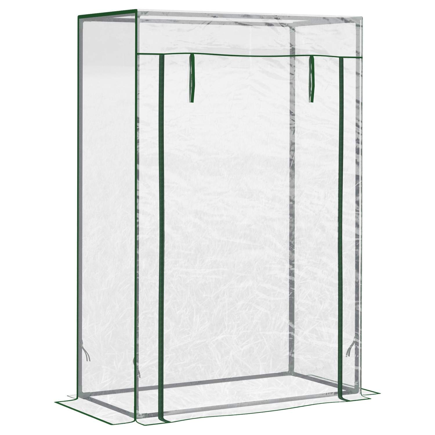 Transparent Växthus för Tomater med Rullbar Dörr