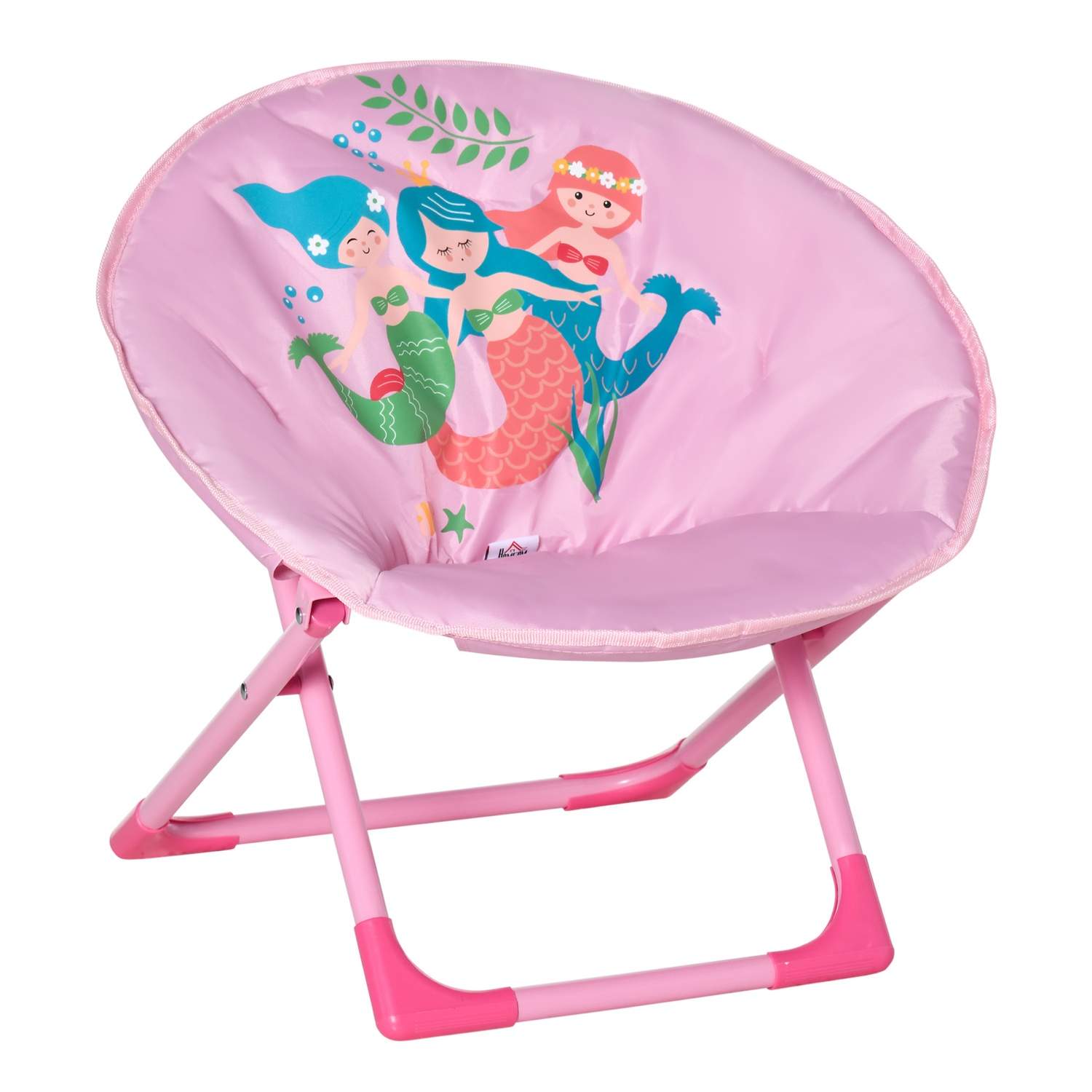 Sammenklappelig Pink Campingstol til børn Ø50x49 cm