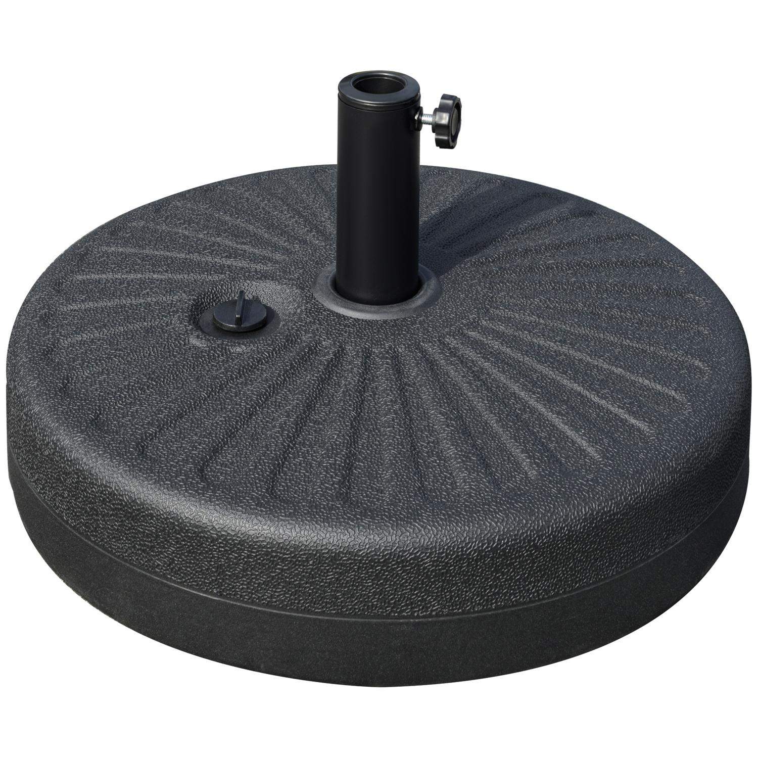 Sort Cement Parasolfod 22 kg til Ø38/48 mm