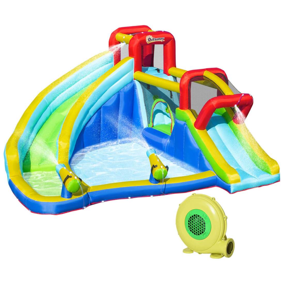 Uppblåsbar Vattenpark med Rutschkana för Barn | Hem & Hobby | Pryloteket